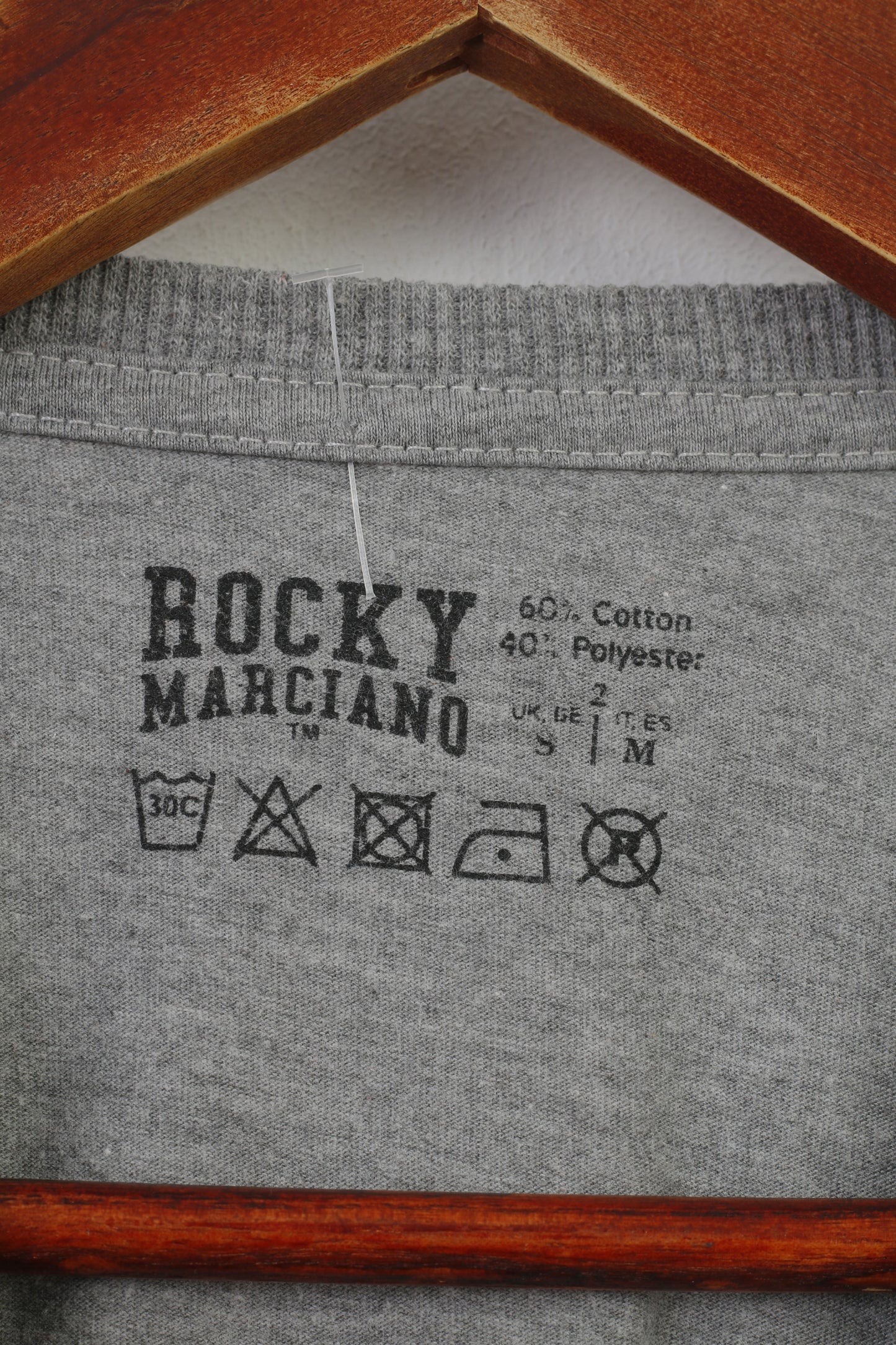 Rocky Marciano hommes T-Shirt col rond graphique manches courtes col rond coton haut Vintage