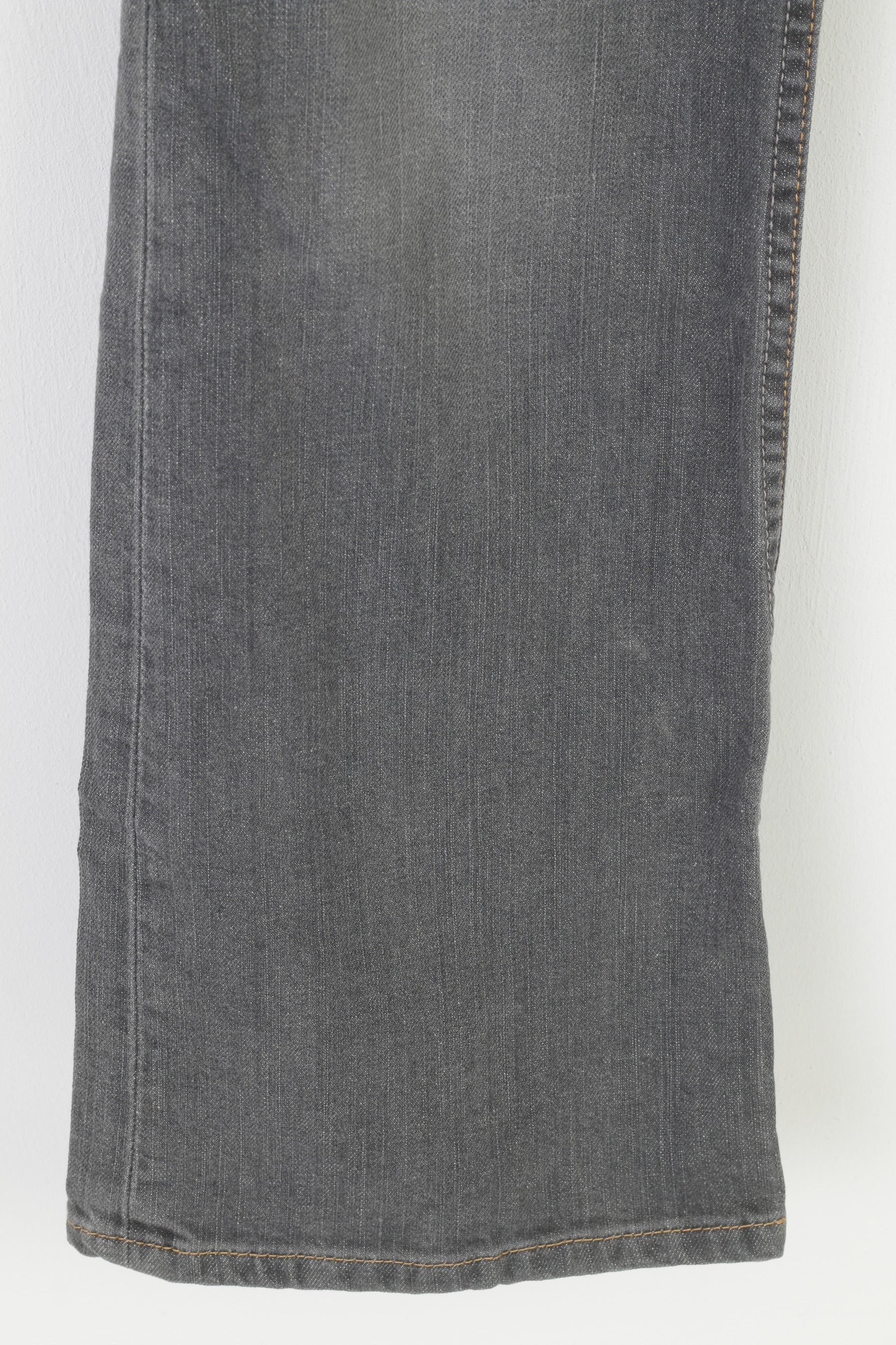 Tommy Hilfiger Women 28  Trosuers Denim Grey Jeans Stretch Wide Leg Cotton Pants