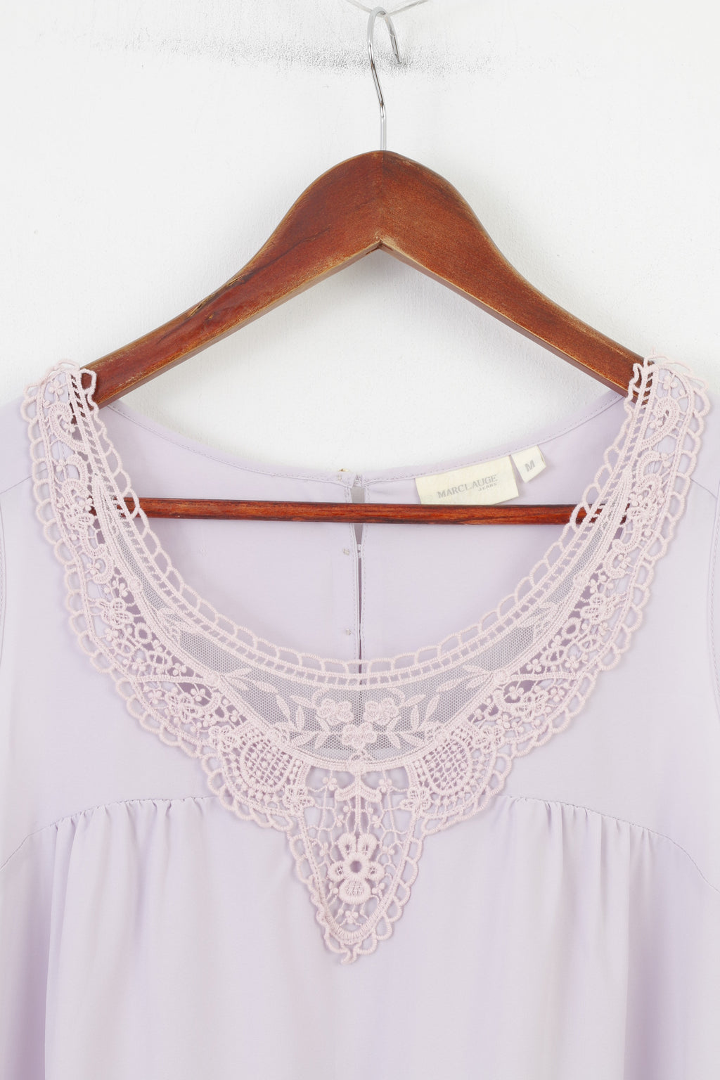 Marc Lauge Jeans Women M Dress Lilac Sleeveless Midi Bottoms Collar Embroidery Top