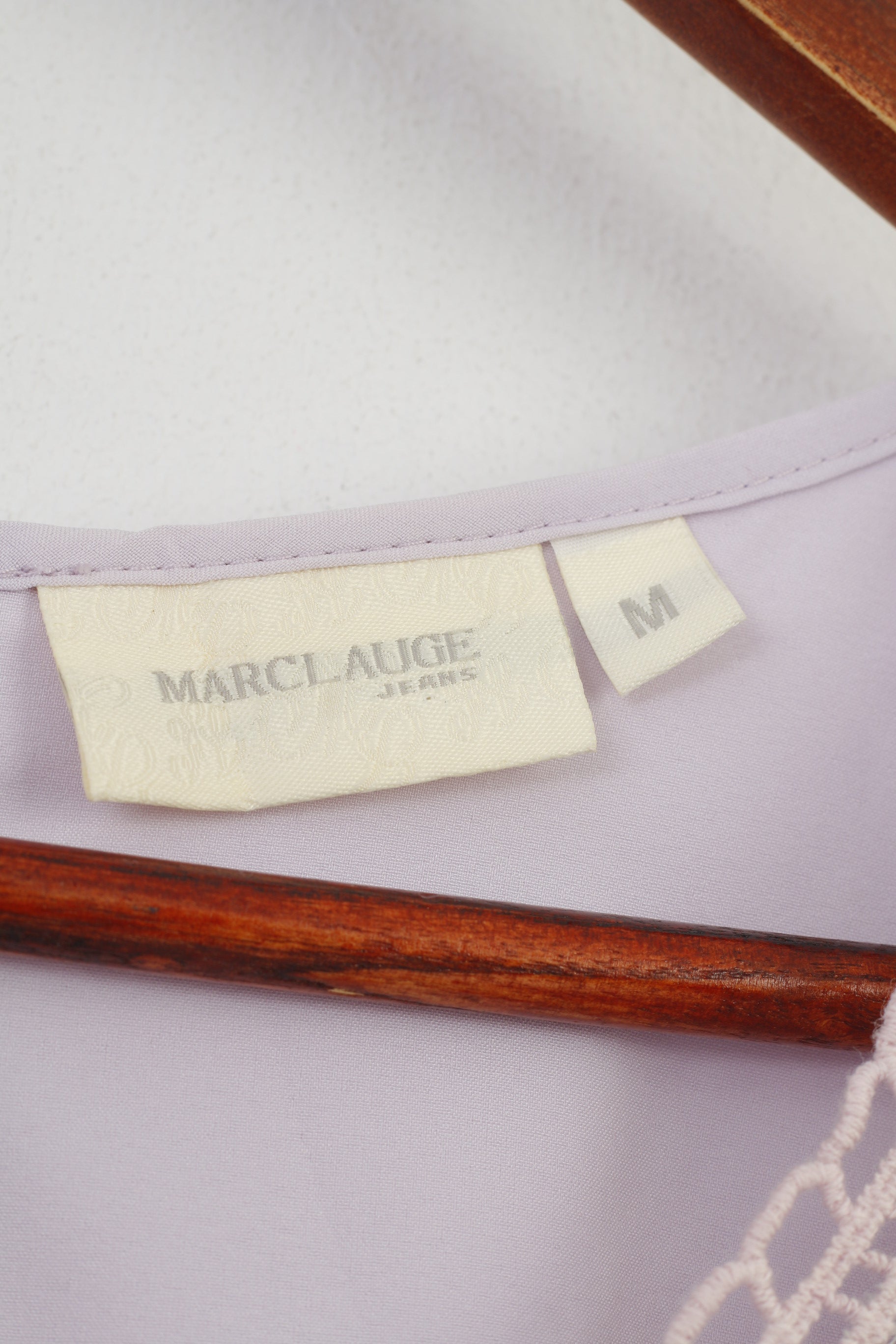 Marc Lauge Jeans Women M Dress Lilac Sleeveless Midi Bottoms Collar Embroidery Top