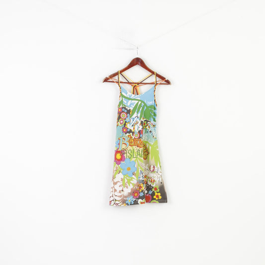 Mayoral Girls 18 167cm  Dress Cross Back Cotton Multiprint Summer Sleeveless Top