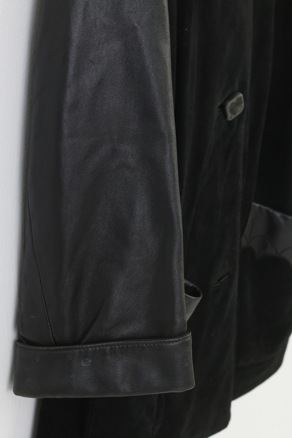 Sergio Morini Women 48 XL Jacket Black Soft  Leather Single Breasted Italy Vintage Bottoms Collar Top