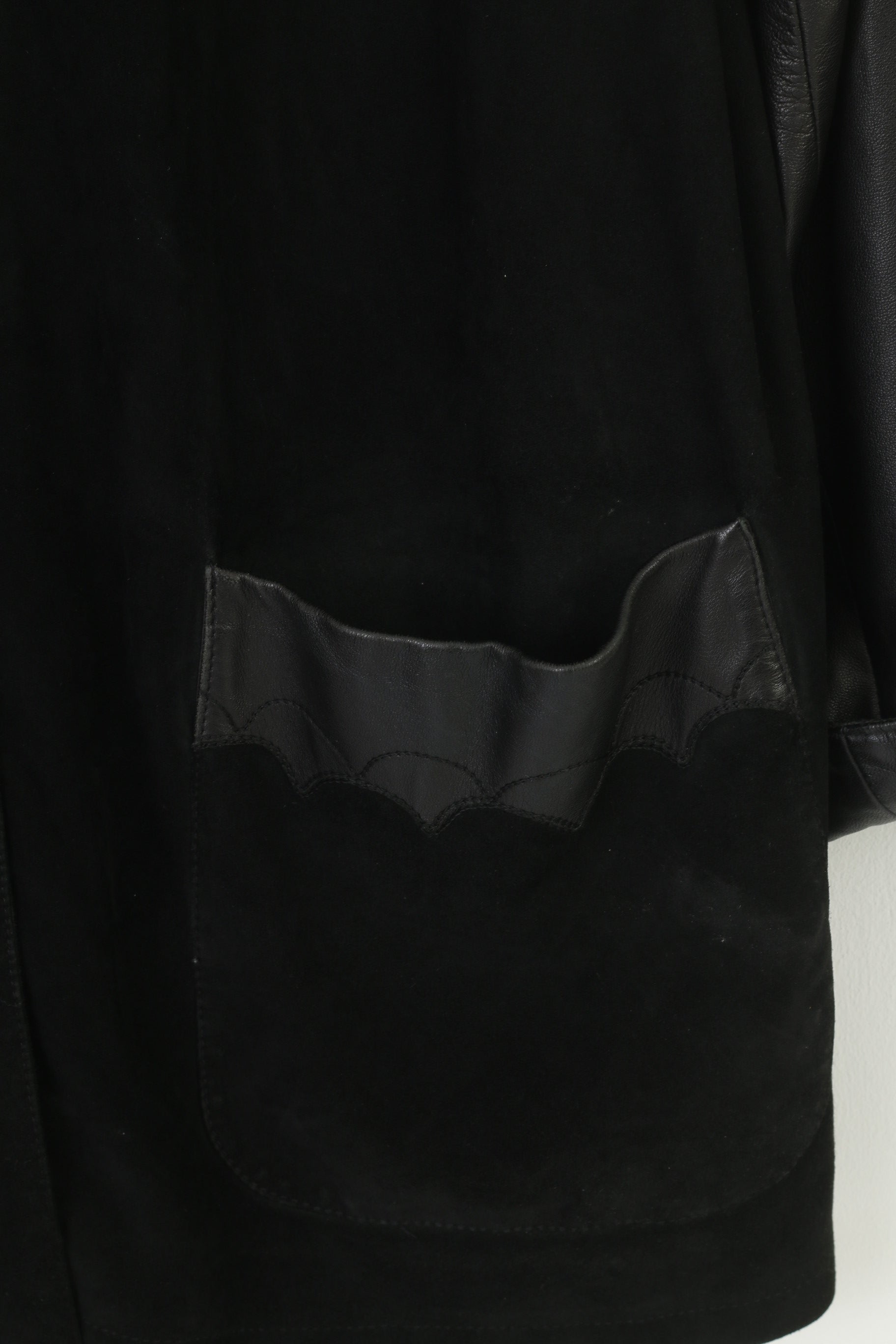 Sergio Morini Women 48 XL Jacket Black Soft  Leather Single Breasted Italy Vintage Bottoms Collar Top