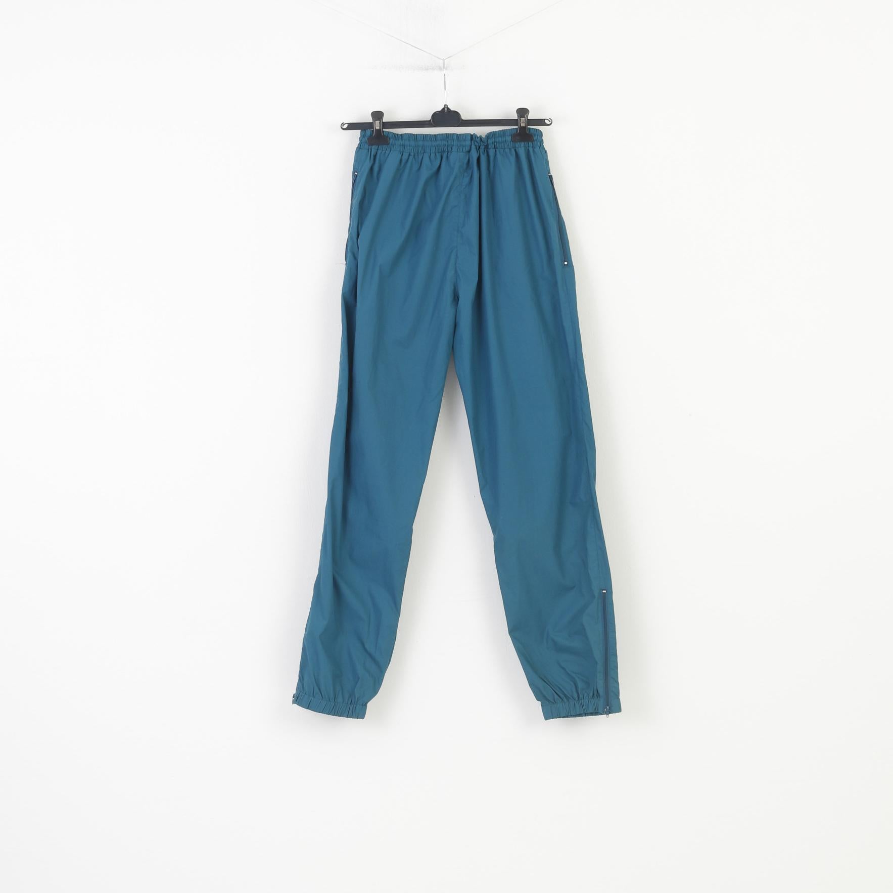 Etirel Femmes L Pantalon De Survêtement Turquoise Sport Poches D'entraînement Pantalon Taille Élastique