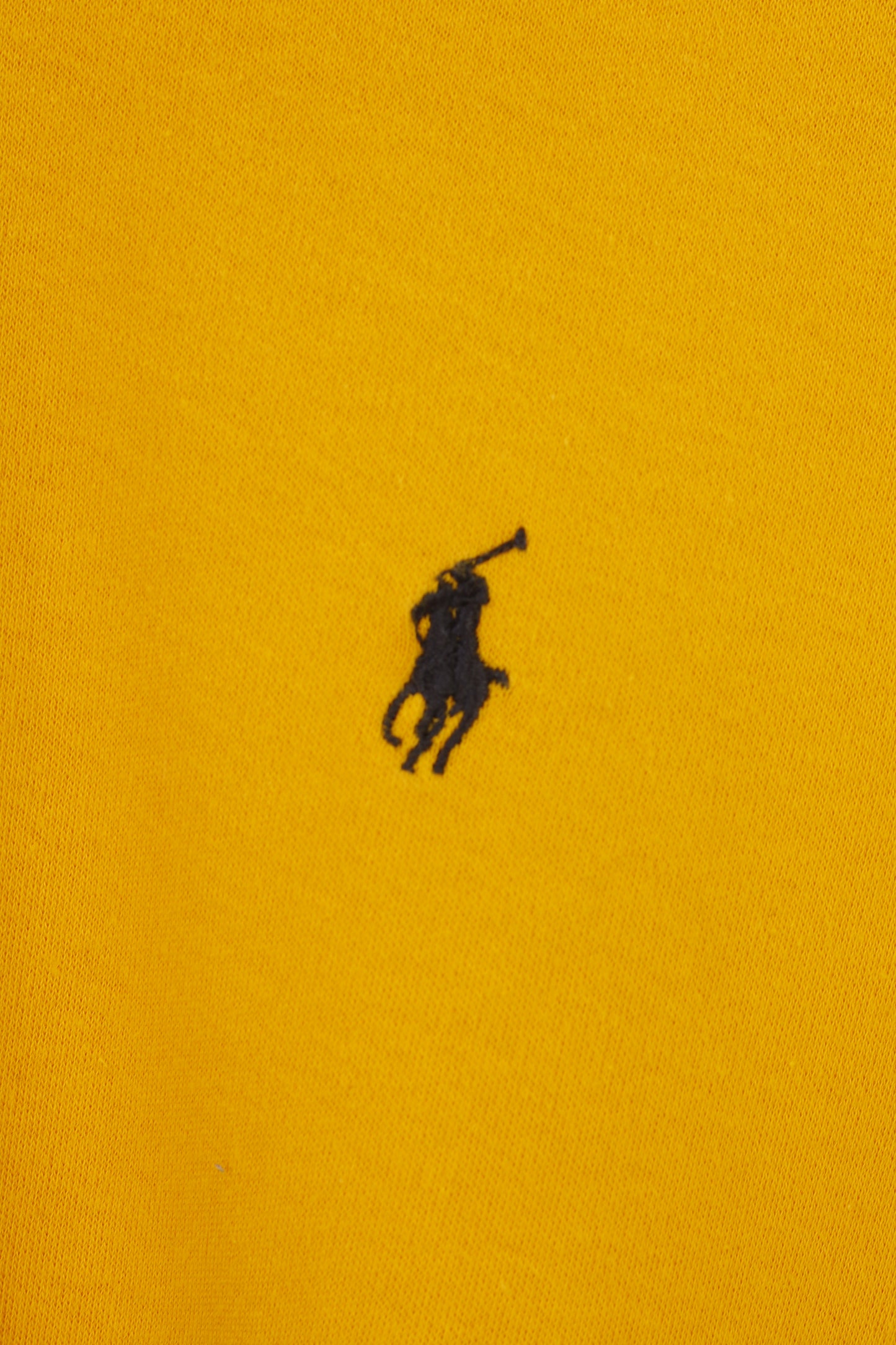 Polo di Ralph Lauren Polo da uomo XL Blu scuro Giallo manica lunga Colletto in cotone Top vintage