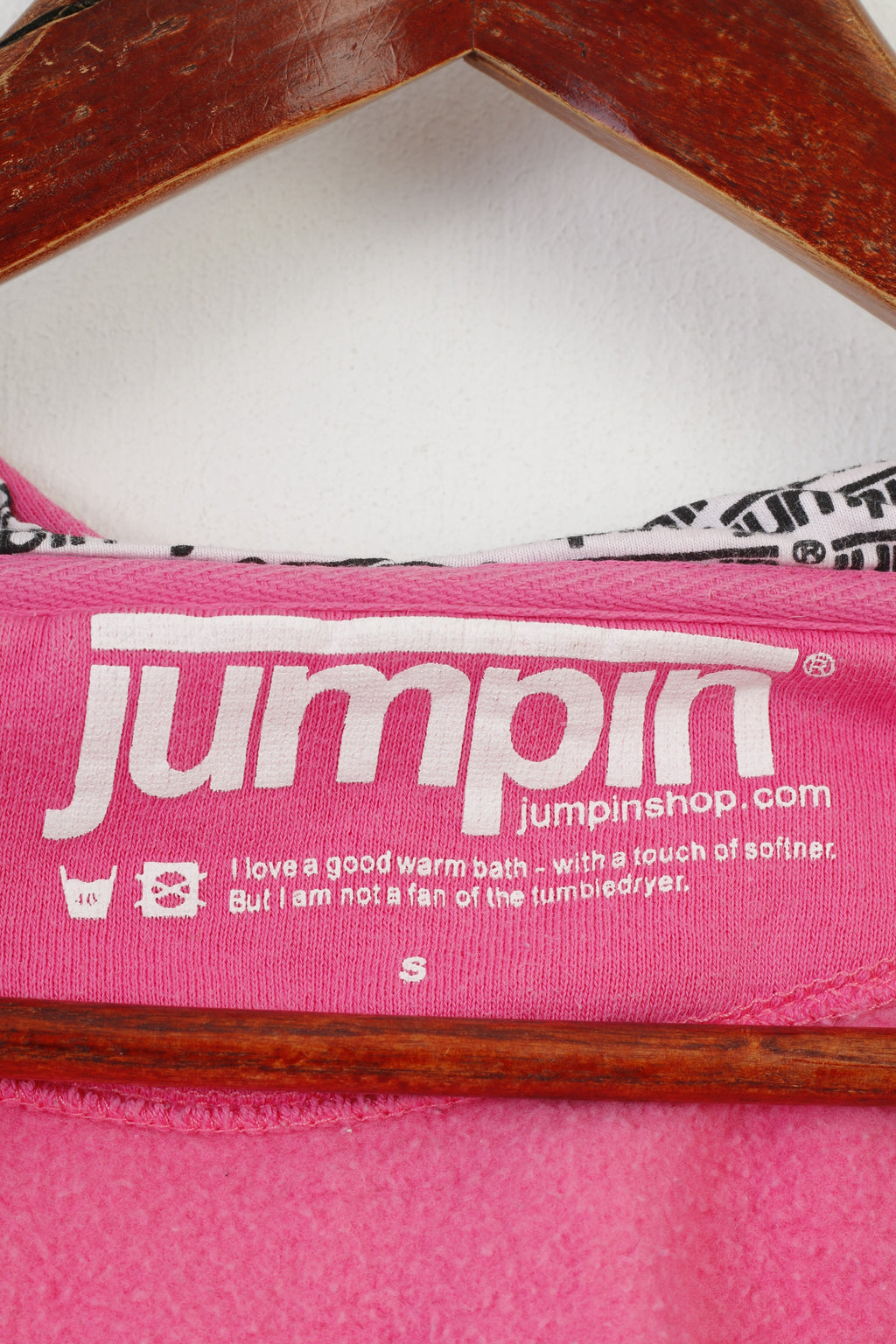 Jumpin Women S  Sweatshirt Pink Cotton Hood Long Padded Full Zipper Hoodie Vintage Top