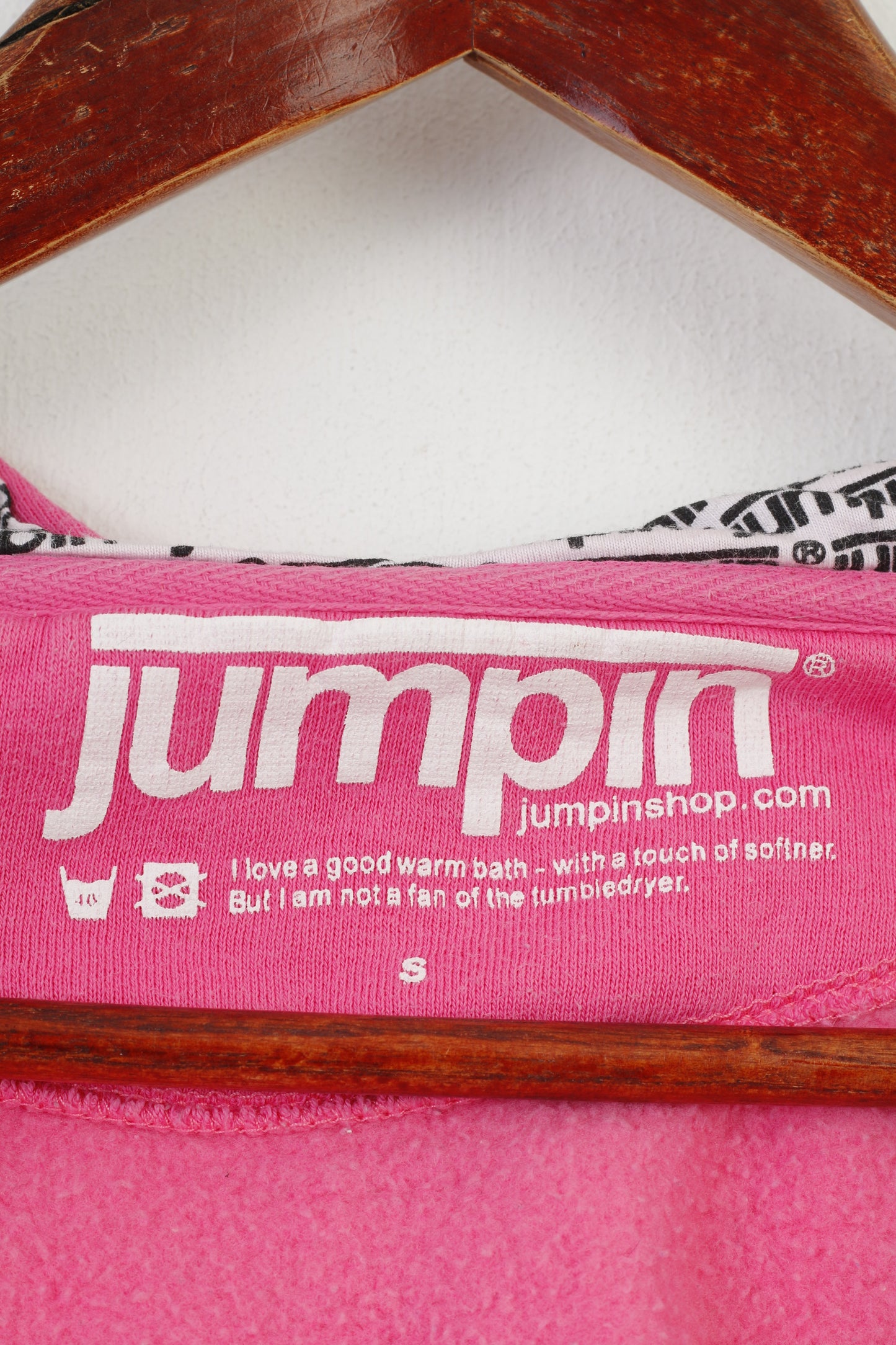 Jumpin Sweat-shirt à capuche en coton rose pour femme, long, rembourré, avec fermeture éclair complète, haut vintage