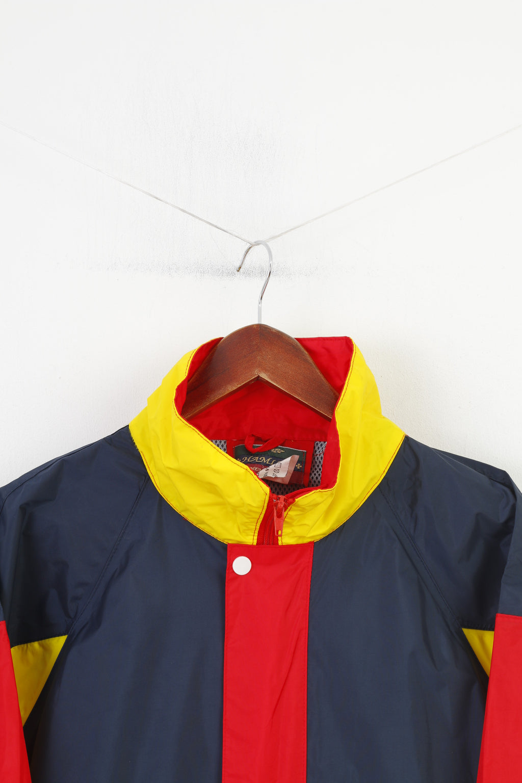 Hamlet Men S Jacket Waterproof Full Zipper Red Hood Nylon Vintage Top