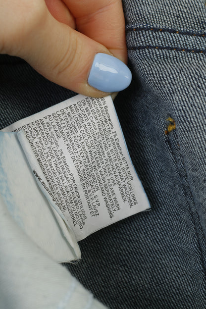 Pantaloni Mustang da donna 29 Pantaloni a gamba dritta in cotone jeans denim blu scuro