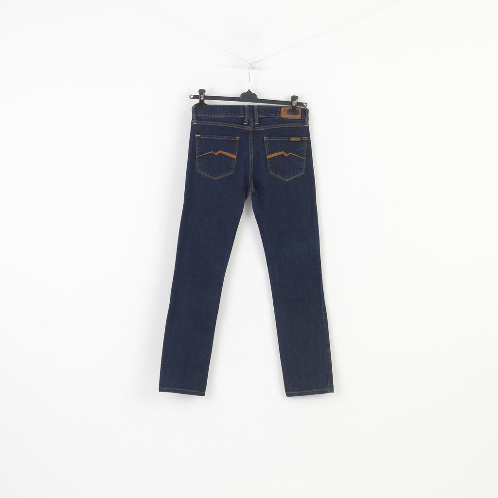 Mustang Femme 29 Pantalon Bleu Marine Denim Jeans Coton Pantalon Droit