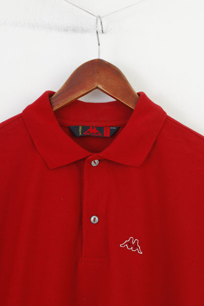 Robe Di Kappa Garçon 14 ans 164 Polo Rouge Col Sport Manches Courtes Haut Décontracté