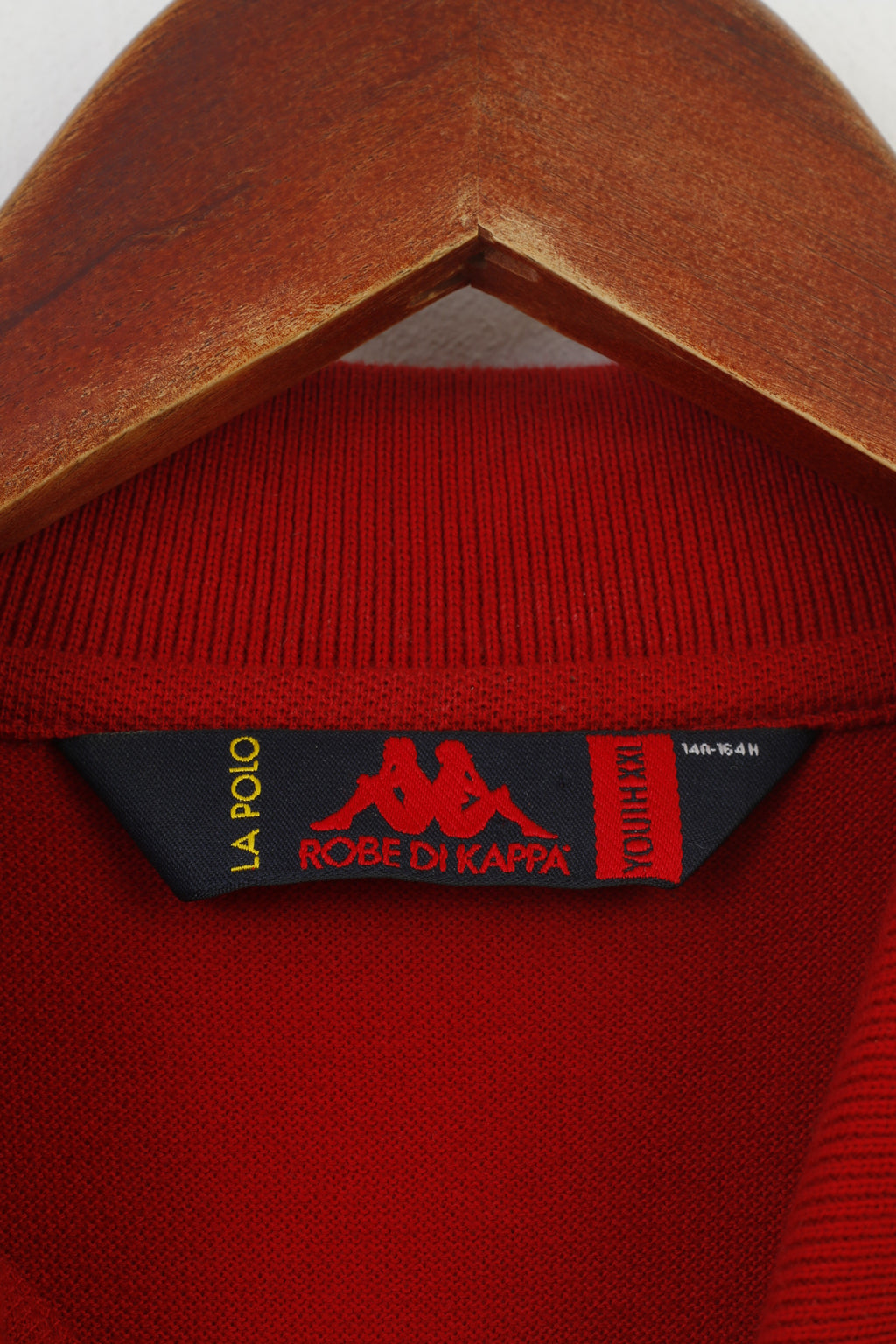 Robe Di Kappa Garçon 14 ans 164 Polo Rouge Col Sport Manches Courtes Haut Décontracté