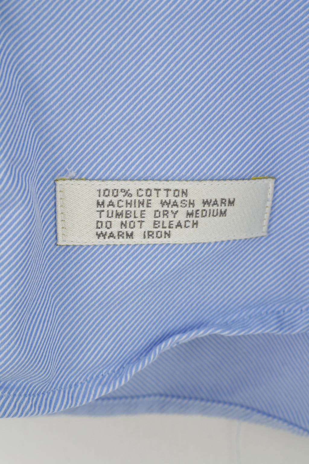Mc Neal Men 41 L Casual Shirt Blue Two Ply Cotton Buttons Long Sleeve Casual Collar Cufflinks Top