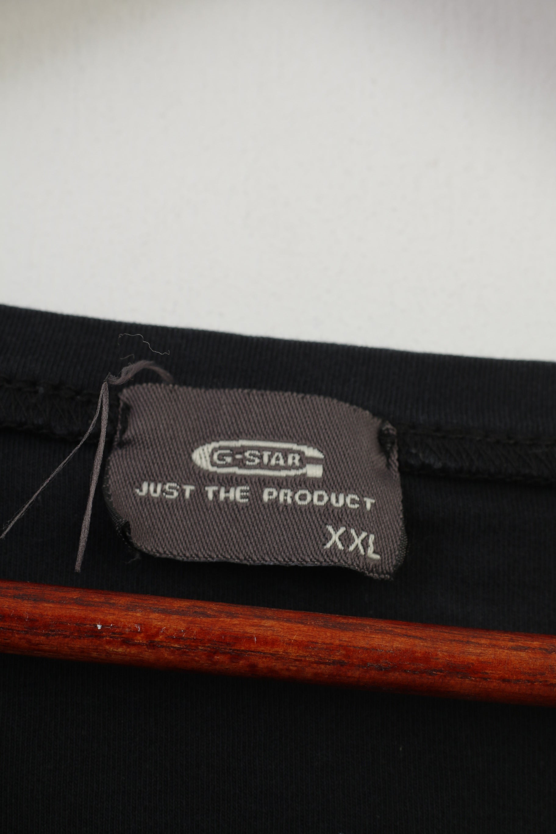 Camicia G-STAR da donna XXL M Top vintage con scollo a V grafico elasticizzato in cotone nero