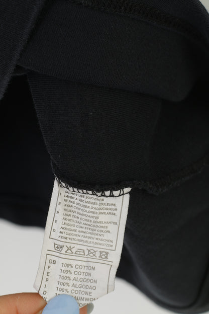 Camicia G-STAR da donna XXL M Top vintage con scollo a V grafico elasticizzato in cotone nero