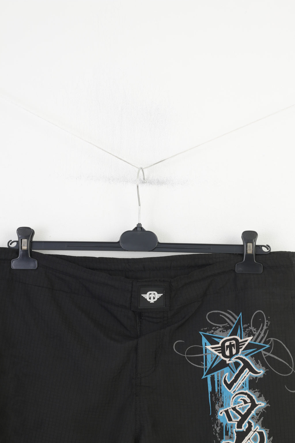 Tapout Men XL Shorts Black Sportswear Logo Training Boxing MMA Vintage