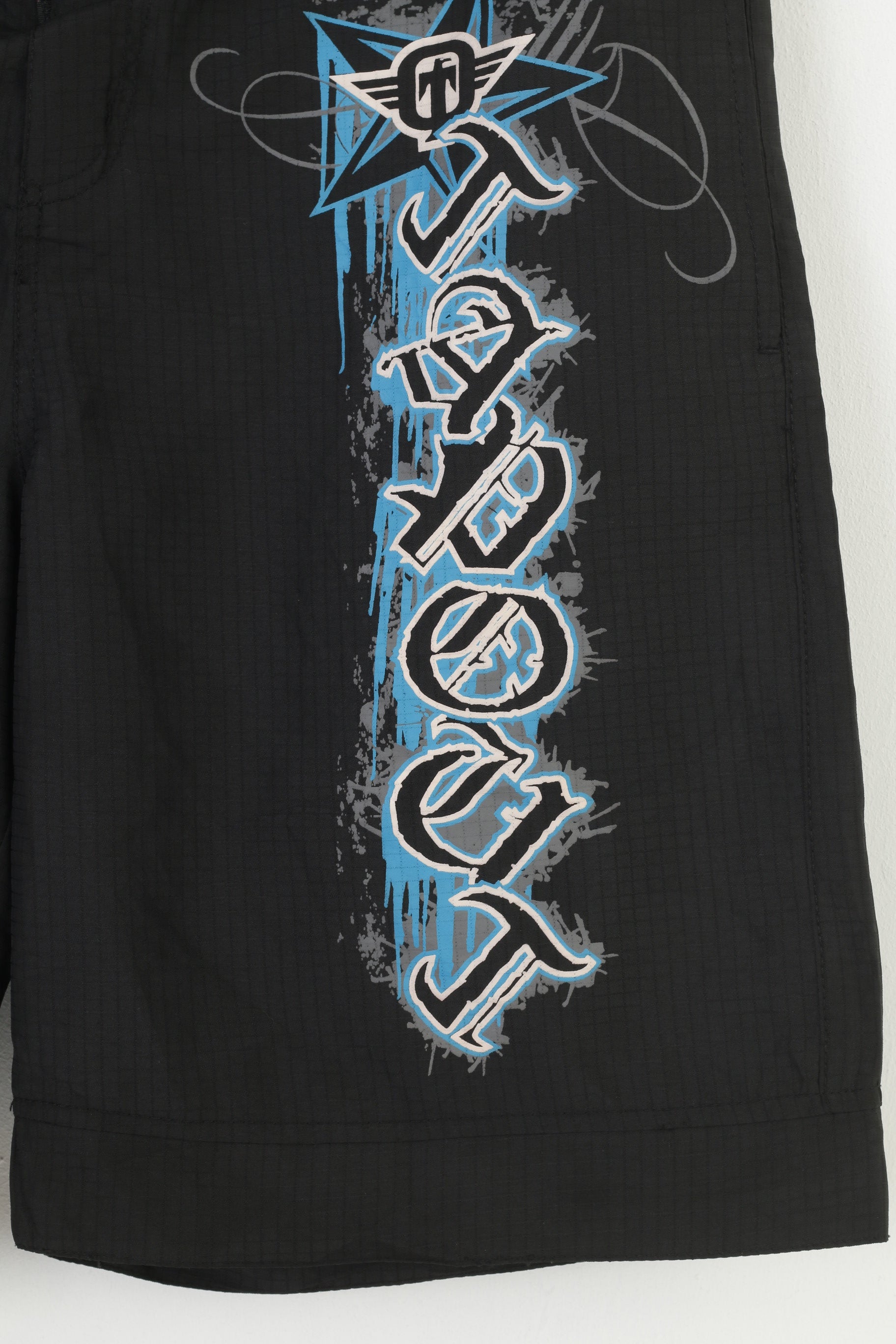 Tapout Men XL Shorts Black Sportswear Logo Training Boxing MMA Vintage