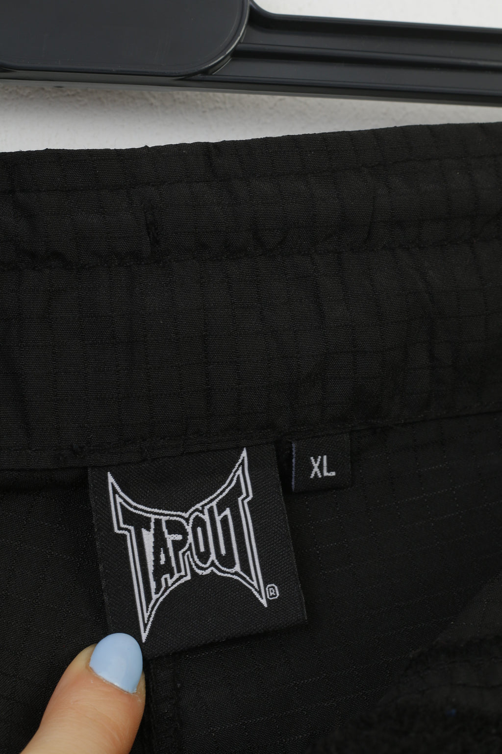Tapout Men XL Shorts Black Sportswear Logo Training Boxing MMA Vintage