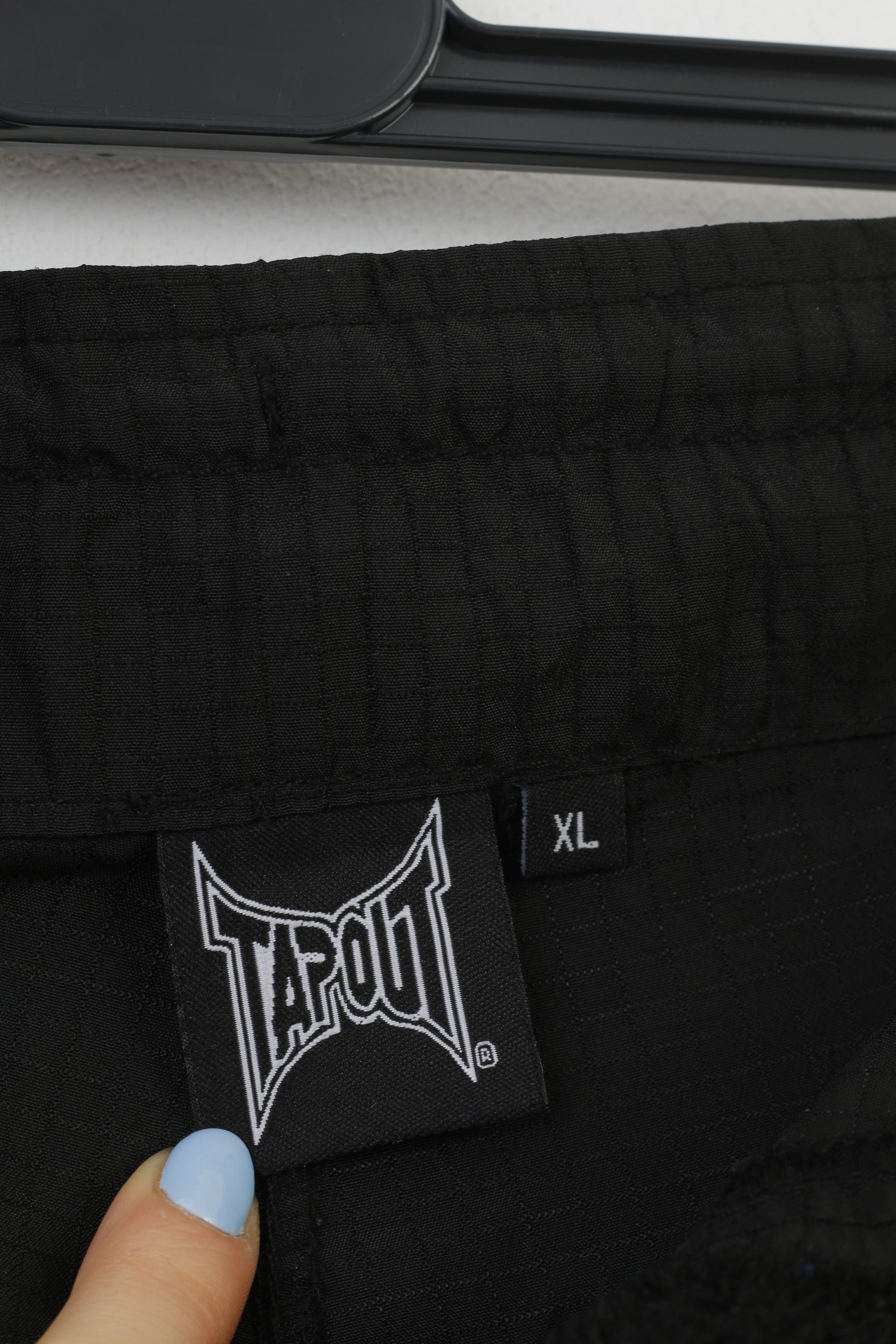 Tapout Men XL Shorts Black Sportswear Logo Training Boxing MMA Vintage