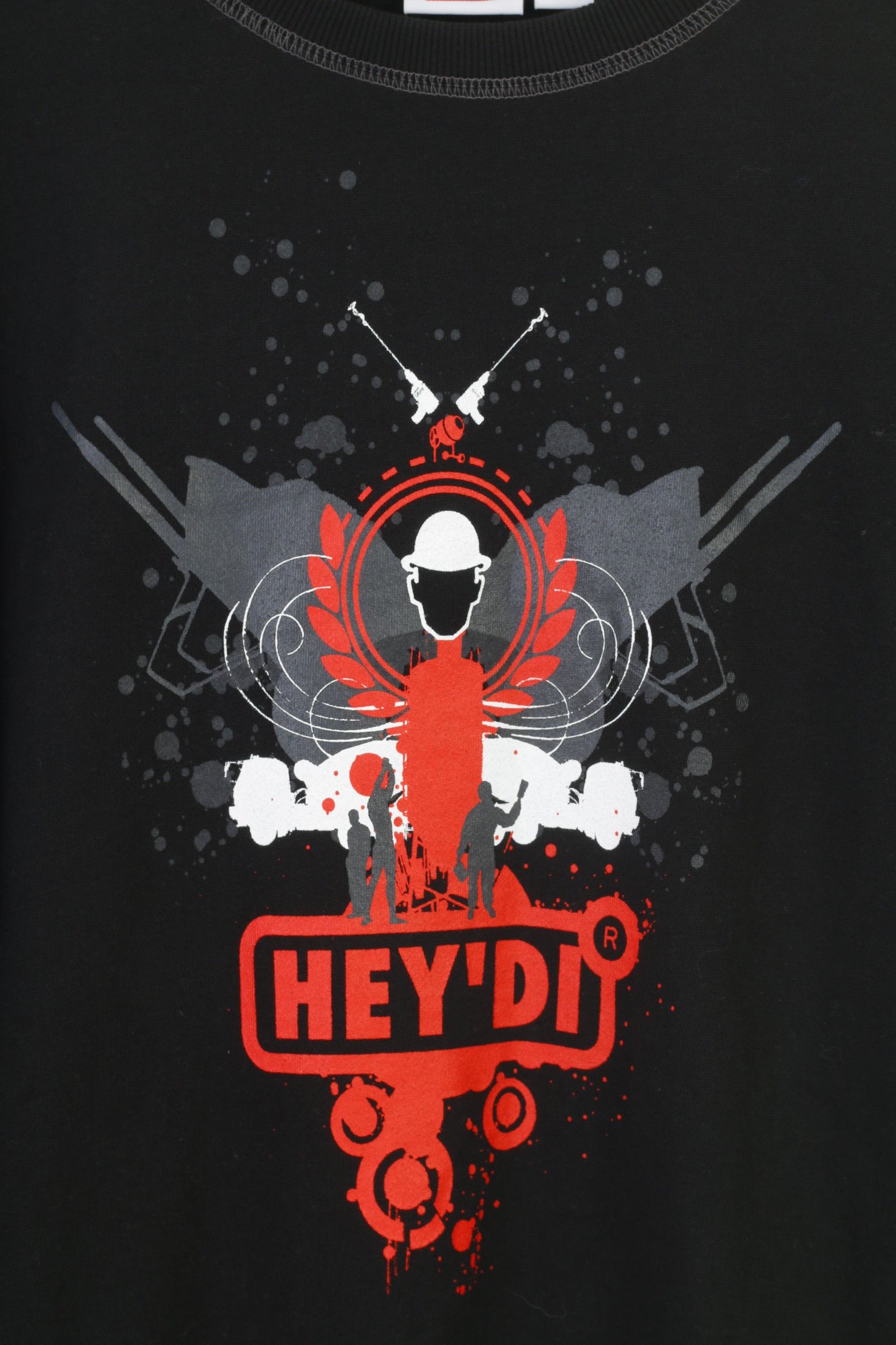 Hey'di Men S Sweatshirt Black Crew Neck Gamer Padded Cotton Graphic Top