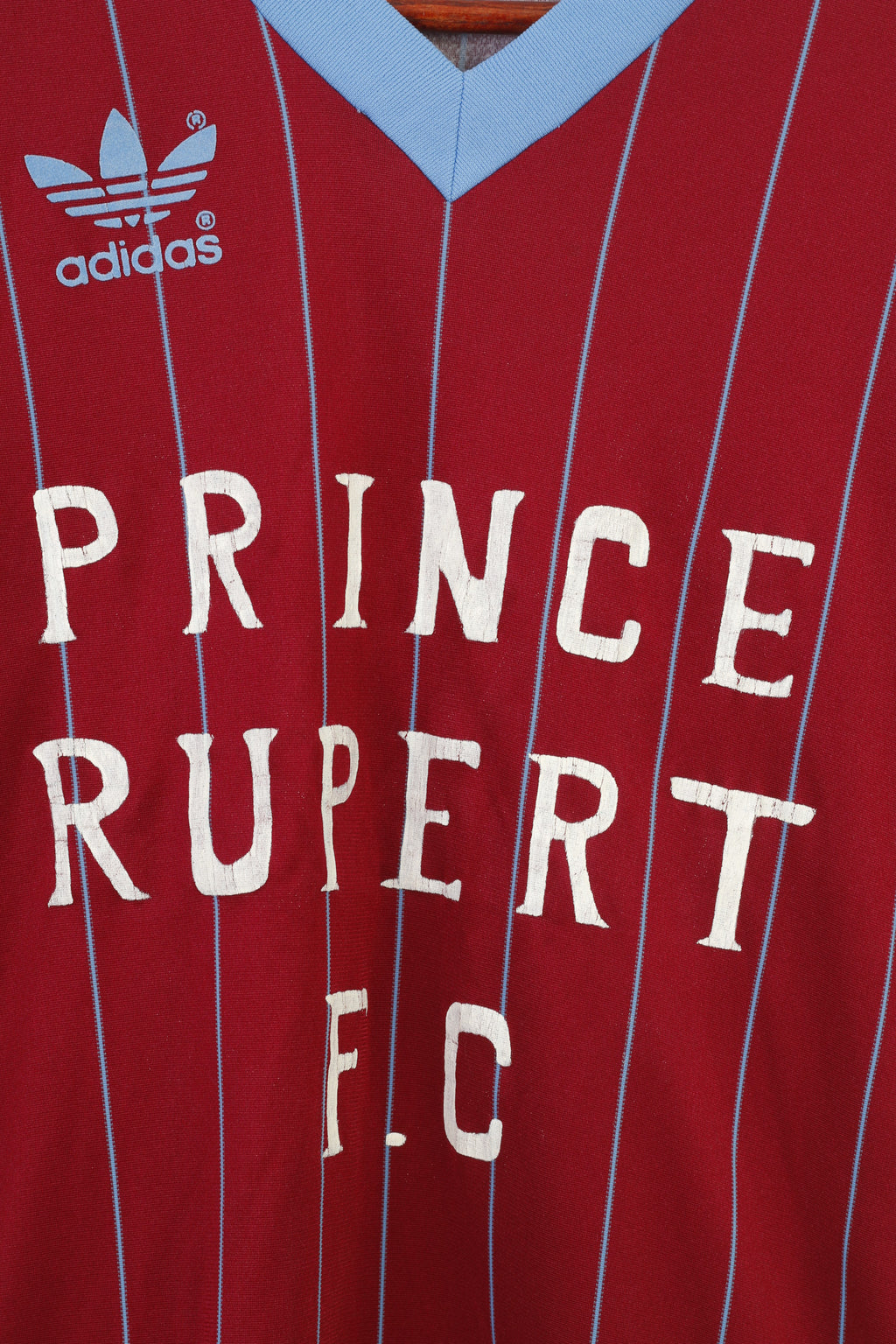 Adidas Boy M 10 Age Shirt Burgundy Vintage 90s Prince Rupert Crew Neck Sport Top