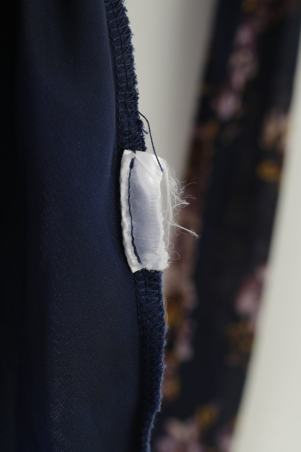 Liu Jo Woman M Dress Navy Petit Flower Print Long Sleeve Lining Mini Golf Casual