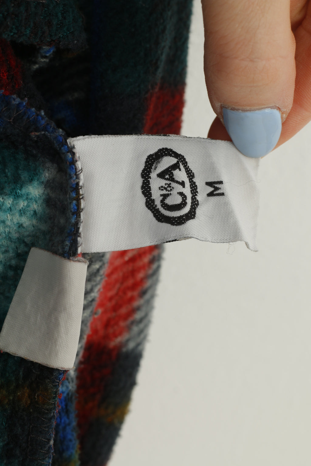 C&A Men M Casual Shirt Checkered Long Sleeve Green Red Fashion Vintage Top