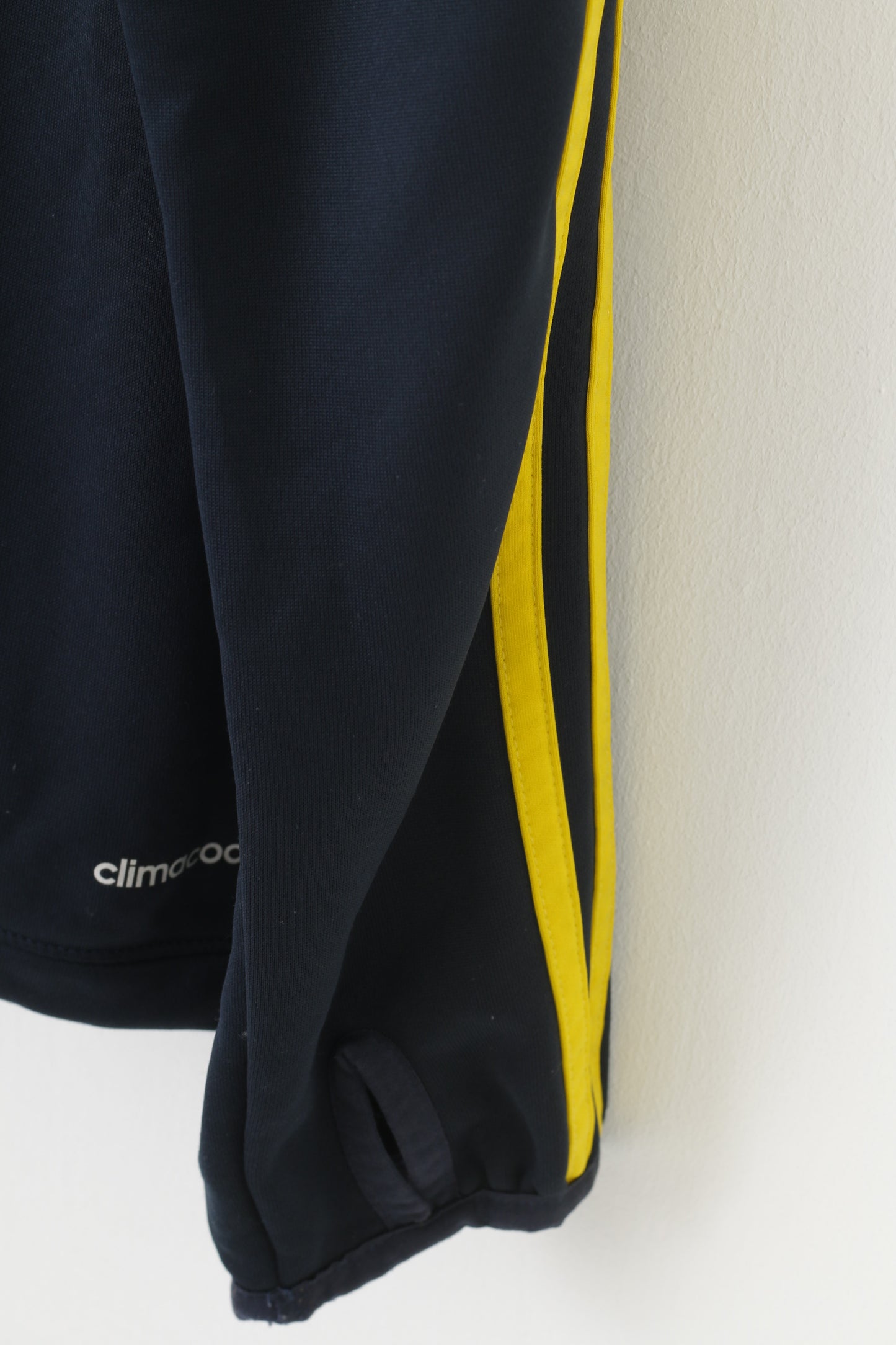 Adidas Men M Sweatshirt Sport Zip Neck Climacool Navy Fotboll SvFF Training 3 Stripes Vintage Top