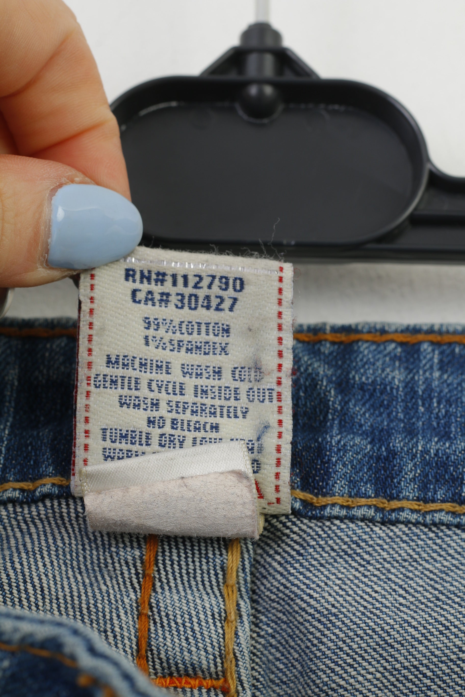 True Religion Woman 27 Trousers Jeans Blue Cotton Low Waist Vintage Pants