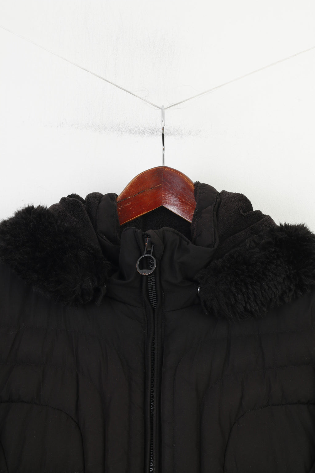 Wellensteyn Woman M Jacket Black Padded Full Zipper Hood Belvedere Long Winter Top