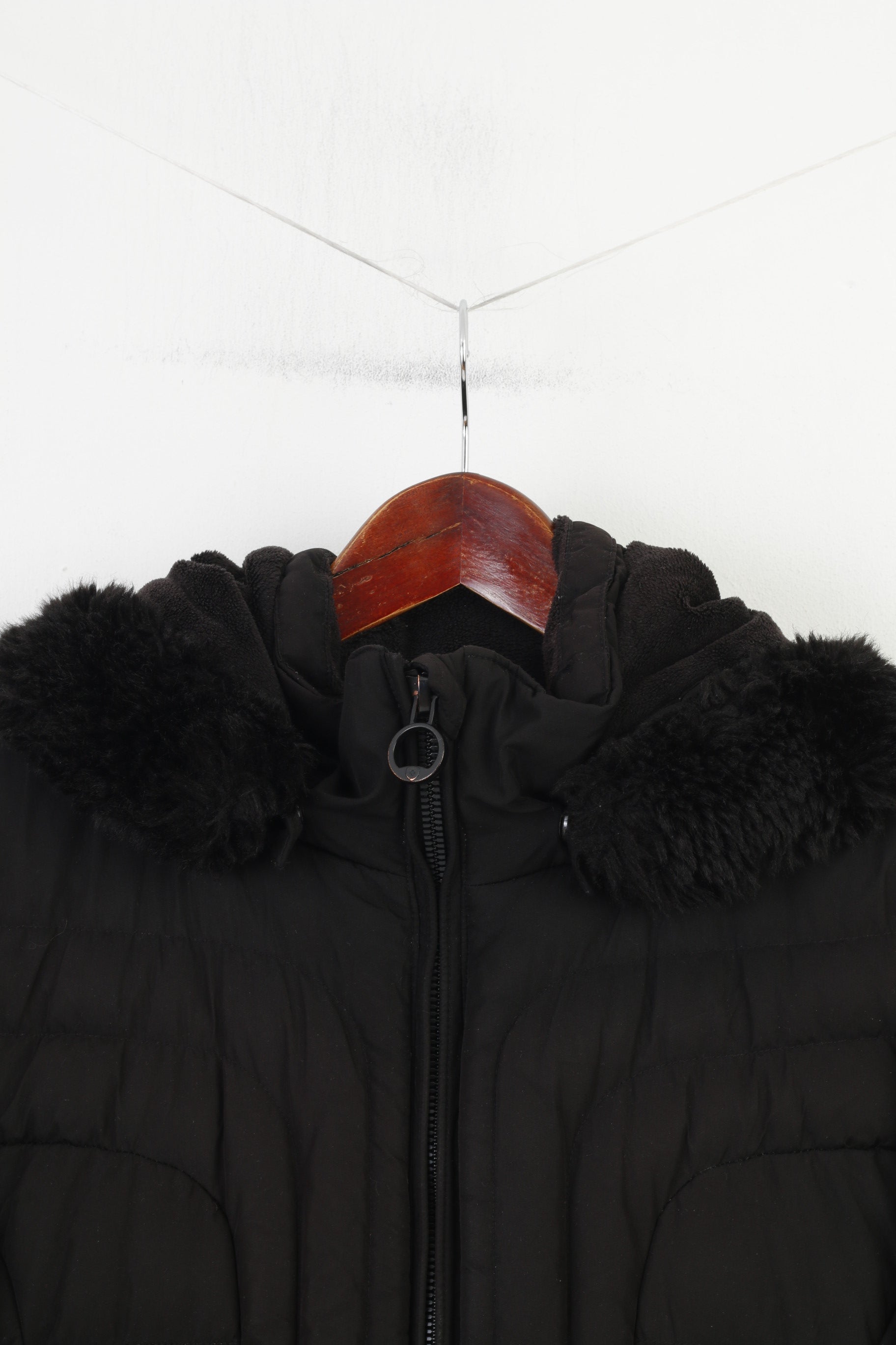 Wellensteyn Woman M Jacket Black Padded Full Zipper Hood Belvedere Long Winter Top