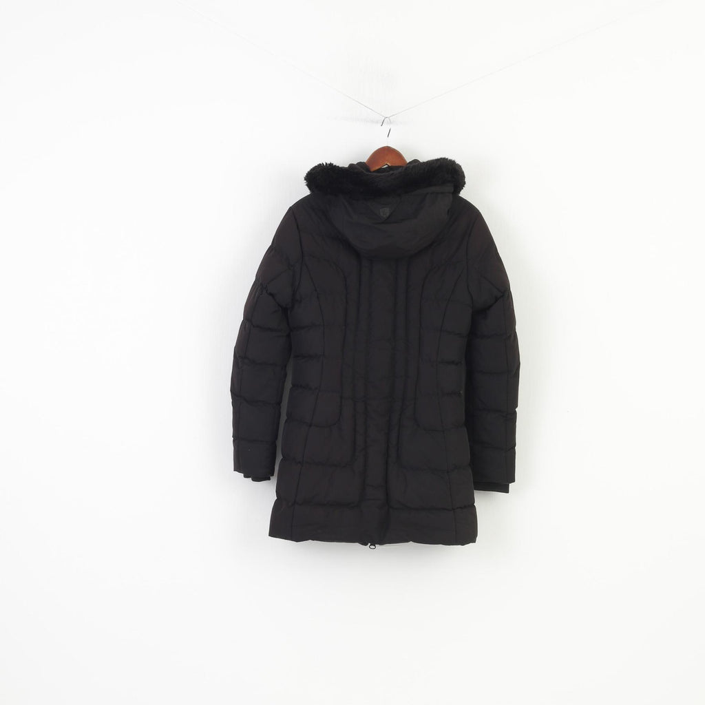 Wellensteyn Woman M Jacket Black Padded Full Zipper Hood Belvedere Long Winter Top
