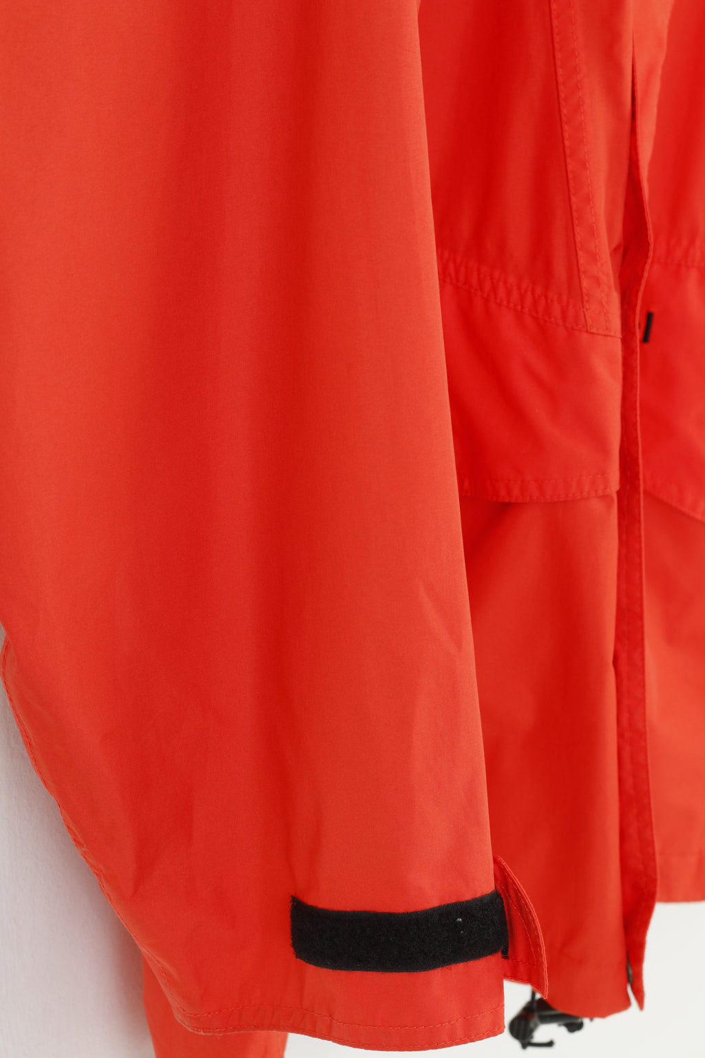 Schoffel Men L Jacket Orange Outdoor Lightweight Hidden Hood Full Zipper  Vintage Top