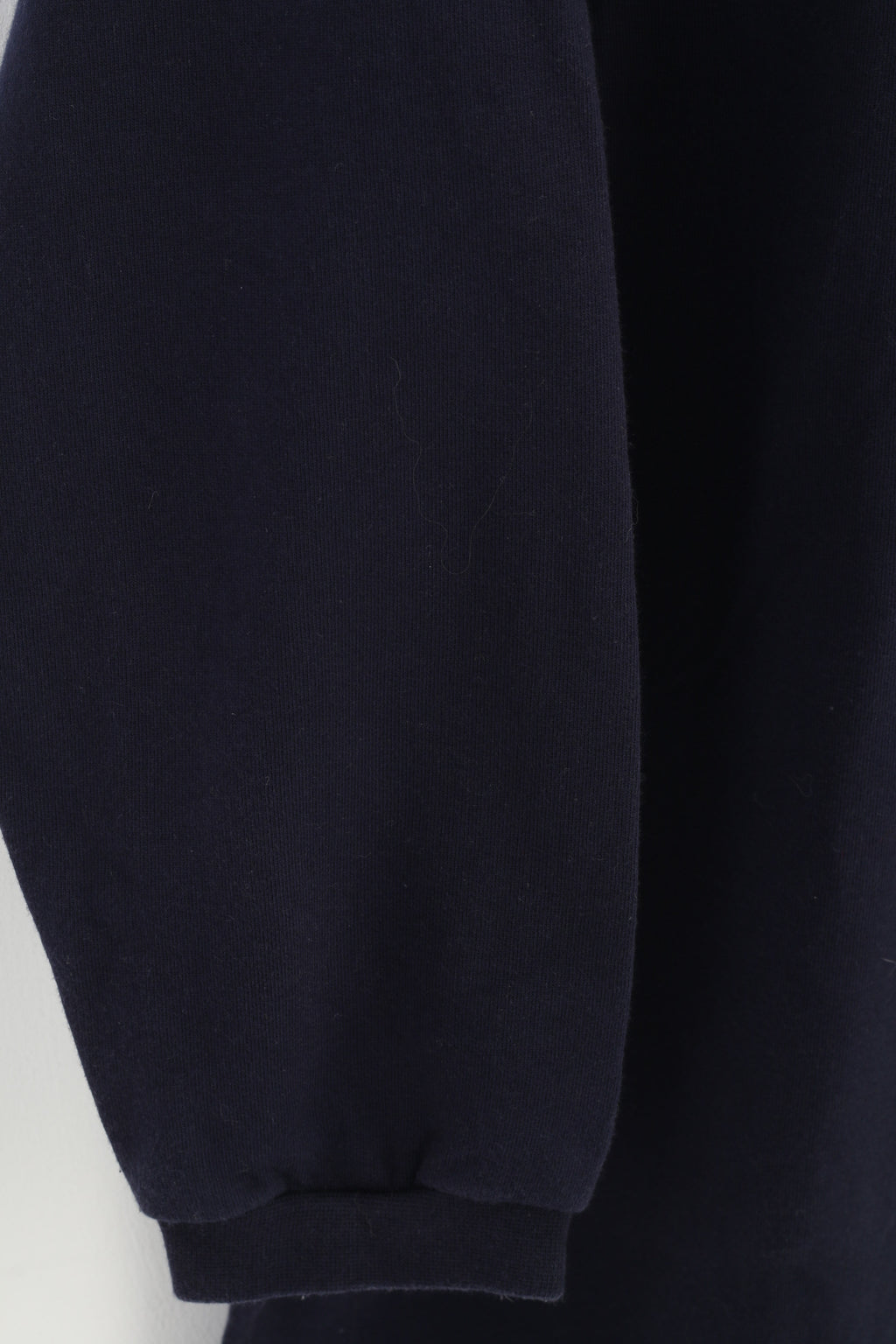Bogner Men XXL Shirt Navy Cotton Longsleeve Zip Neck Vintage 90s Sport Pocket Top