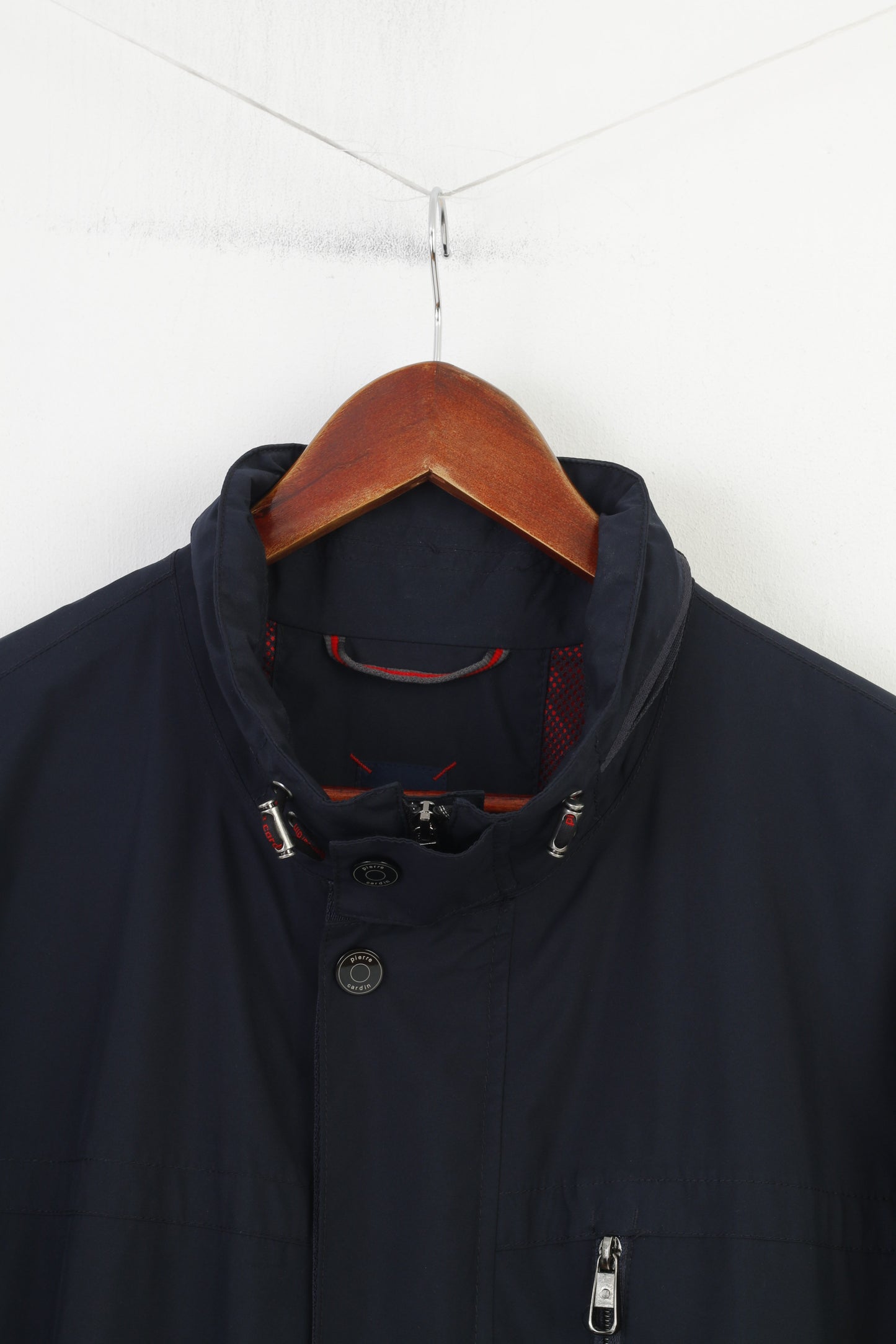 Pierre Cardin Paris Men 56 XL Jacket Navy Gore-Tex Waterproof  Full Zipper Vintage Top