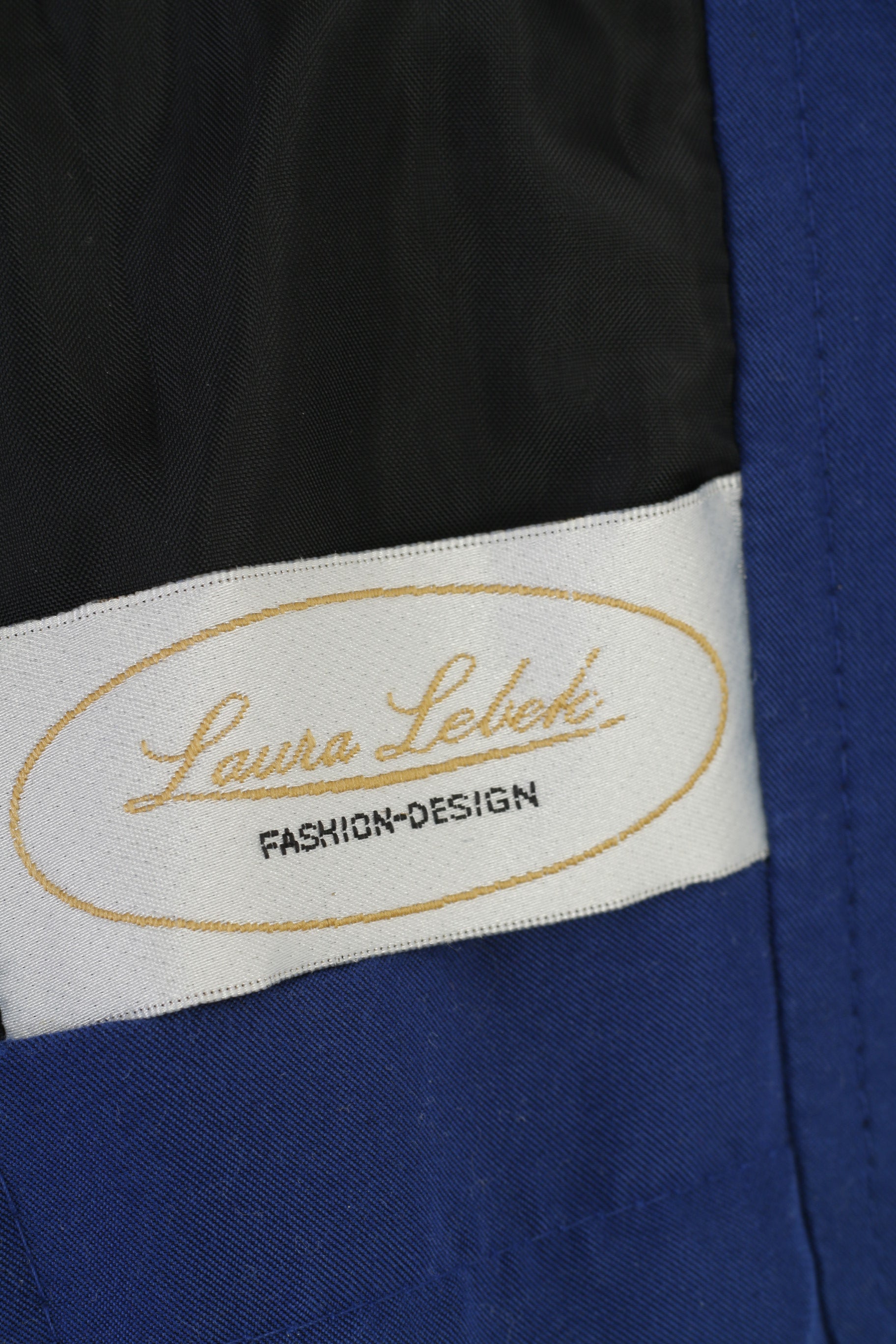 Laura Lebek Woman 44 XL Jacket Blue Full Zipper Gore-Tex Padded Hood Vintage Top