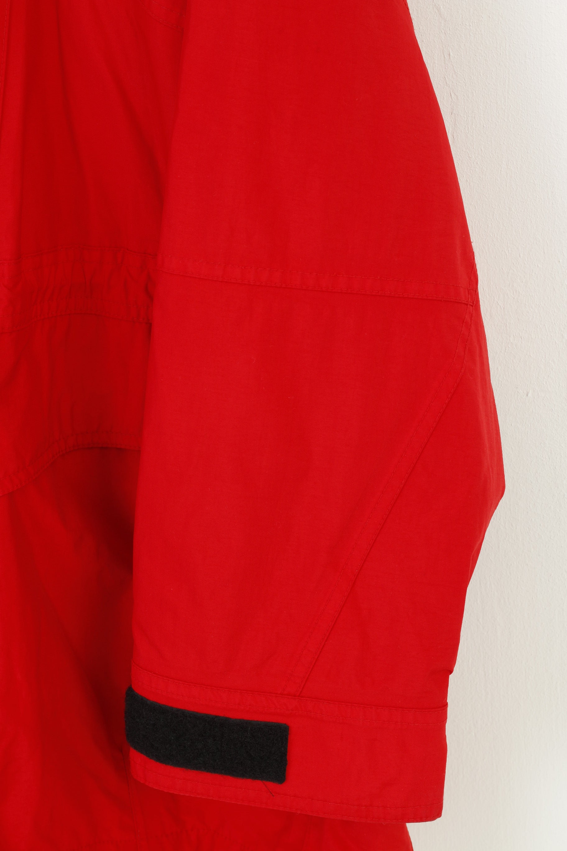 Schoffel Woman 16 XL Jacket Red Full Zipper Hood  Nylon Venturi Vintage Waterproof Top