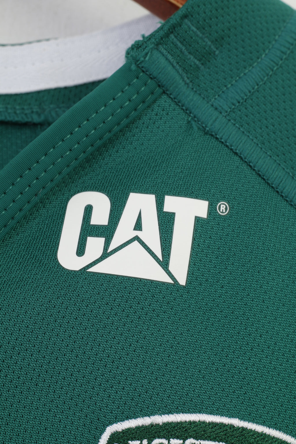 Canterbury Men M T-Shirt Green Sport Training Vintage Leicester Tigers 1880 CAT Top