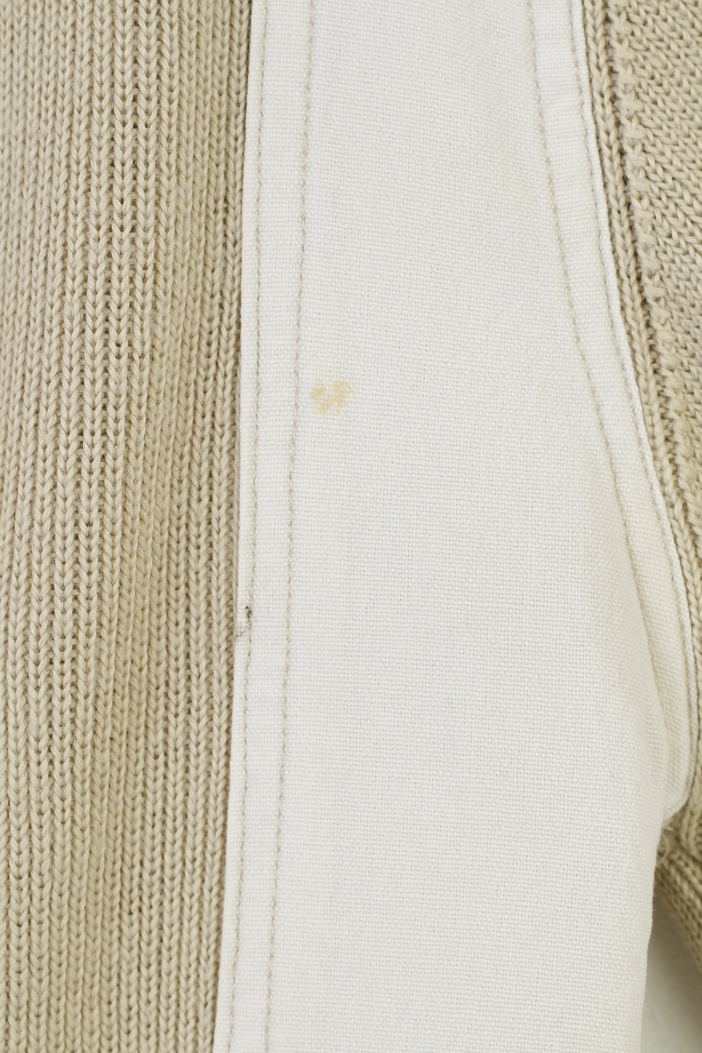 Helly Hansen Men M Sweater Beige Sport Full Zipper Beige Acrylic Wool Outdoor Top