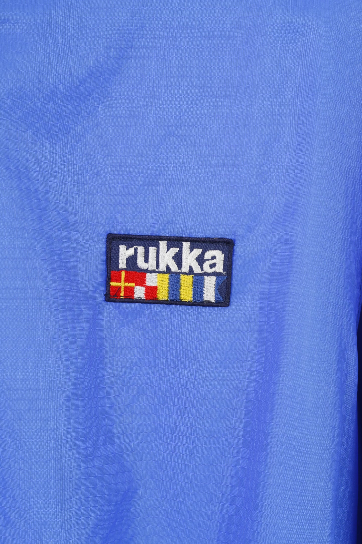 Rukka Men S Shirt Blue V Neck Sport Longsleeve Shiny Vintage Outdoor Sportswear Top