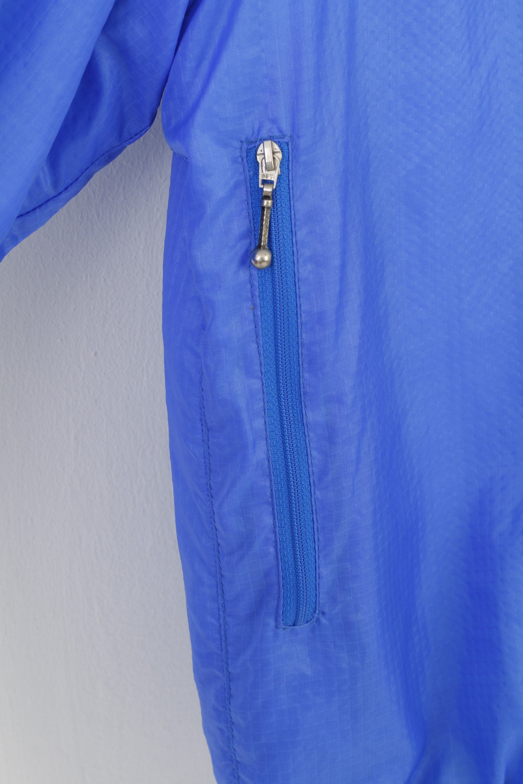 Rukka Men S Shirt Blue V Neck Sport Longsleeve Shiny Vintage Outdoor Sportswear Top