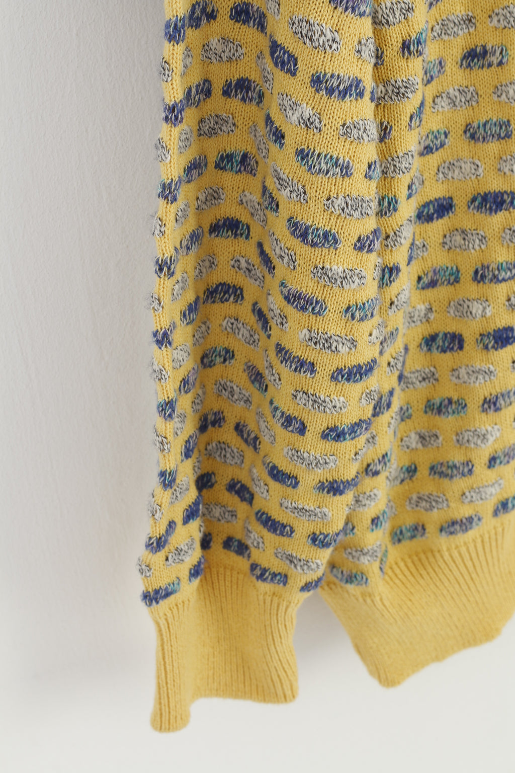 Louis Estere Men 52 XL Jumper Yellow Sportswear Vintage 90s Stretch Classic Sweater