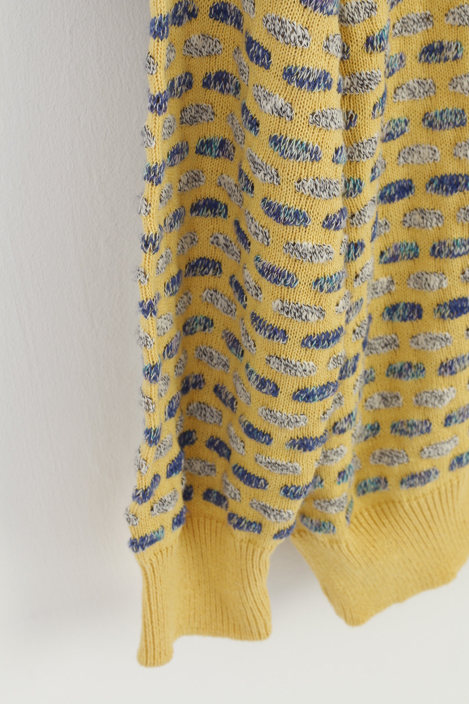 Louis Estere Men 52 XL Jumper Yellow Sportswear Vintage 90s Stretch Classic Sweater