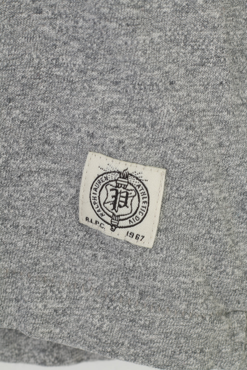 Polo Ralph Lauren Men L T-Shirt Grey Short Sleeve Cotton Vintage Top