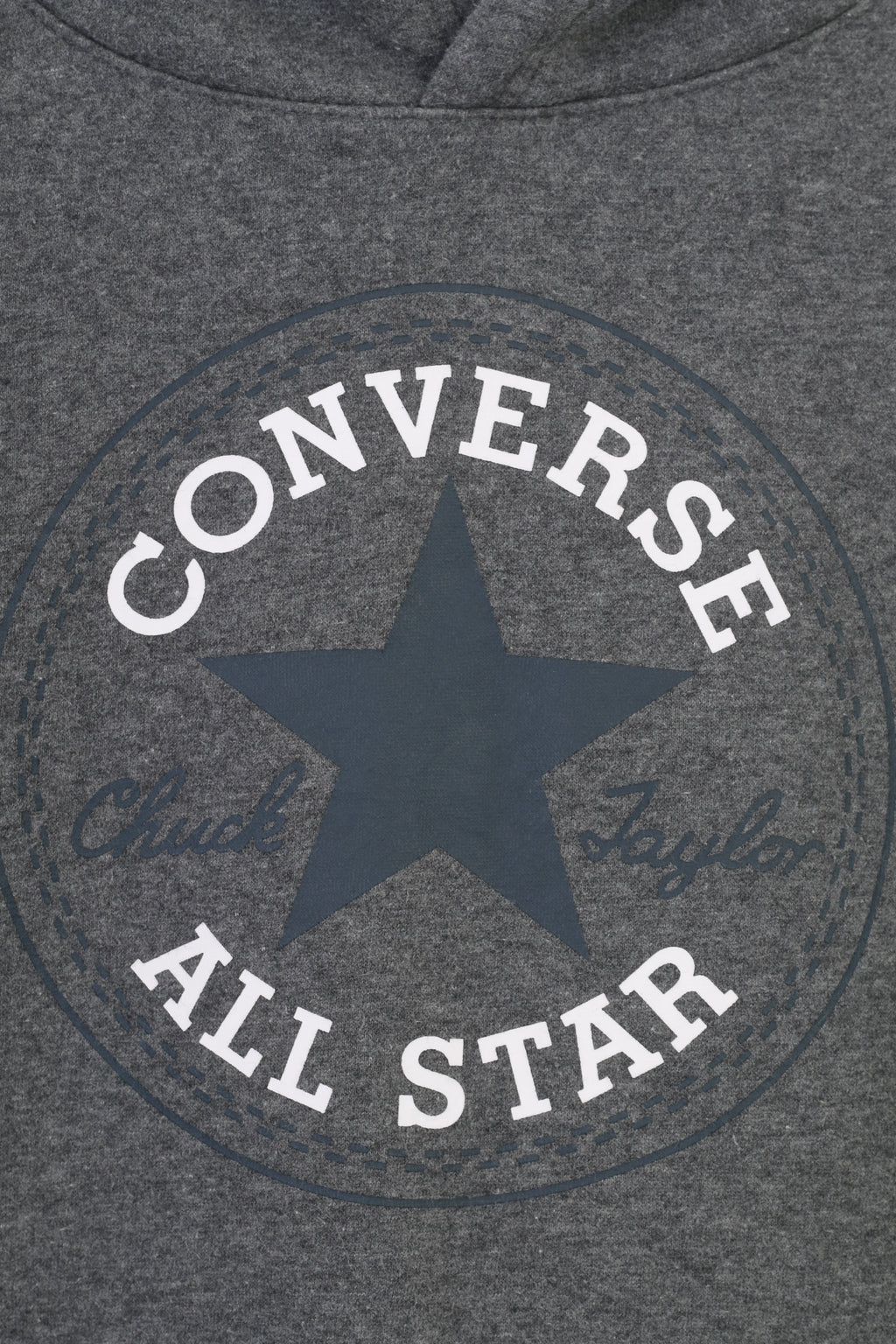 Converse Garçons L 12 Âge Sweat à capuche Gris Sport All Star Coton Kangourou Haut