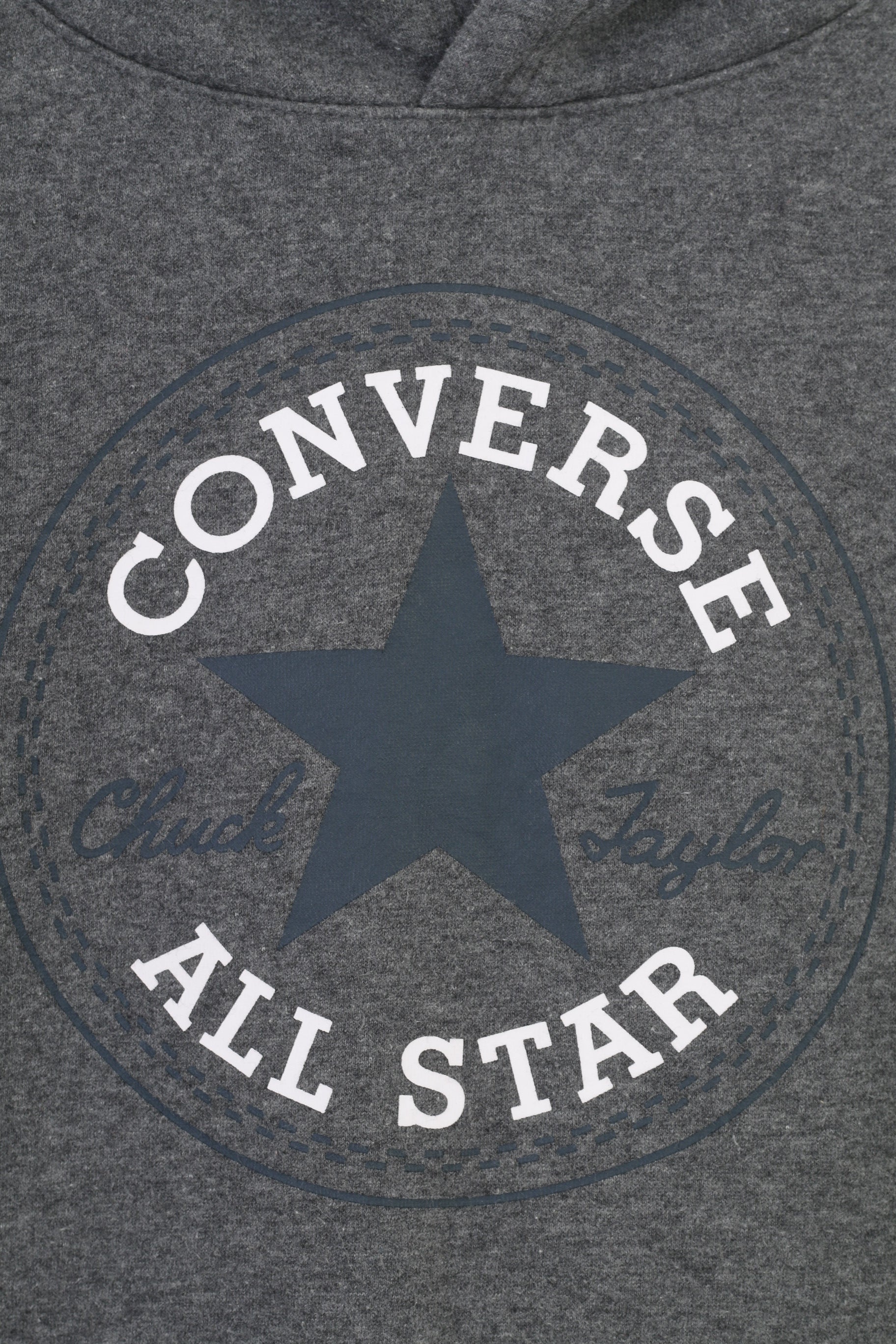 Converse Garçons L 12 Âge Sweat à capuche Gris Sport All Star Coton Kangourou Haut