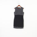 Calvin Klein Woman 10 M Dress Grey Sleeveless Elegant Vintage Midi 