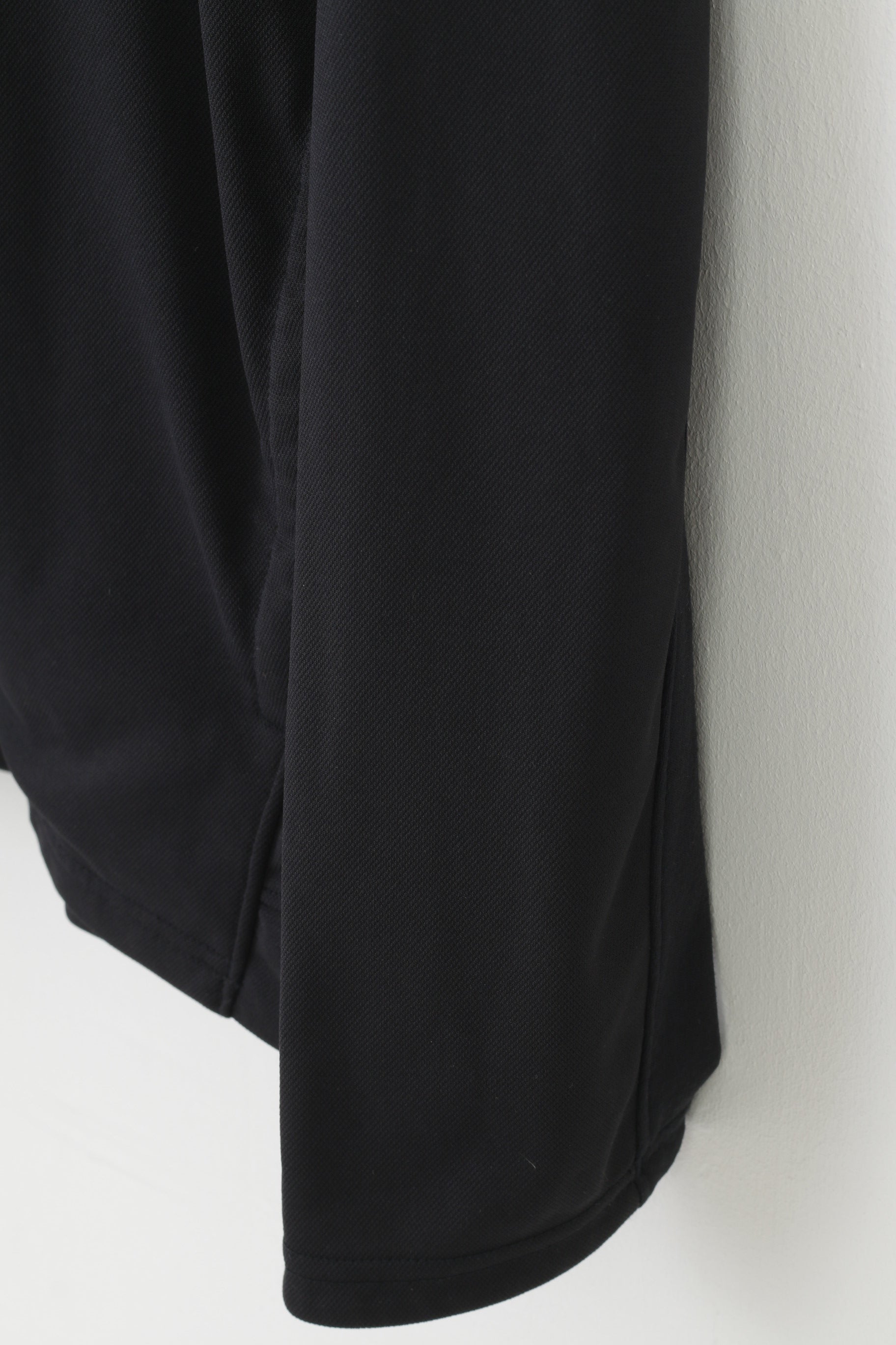 Under Armour Men L Sweatshirt Black Full Zipper Fitted Sport Collar Top