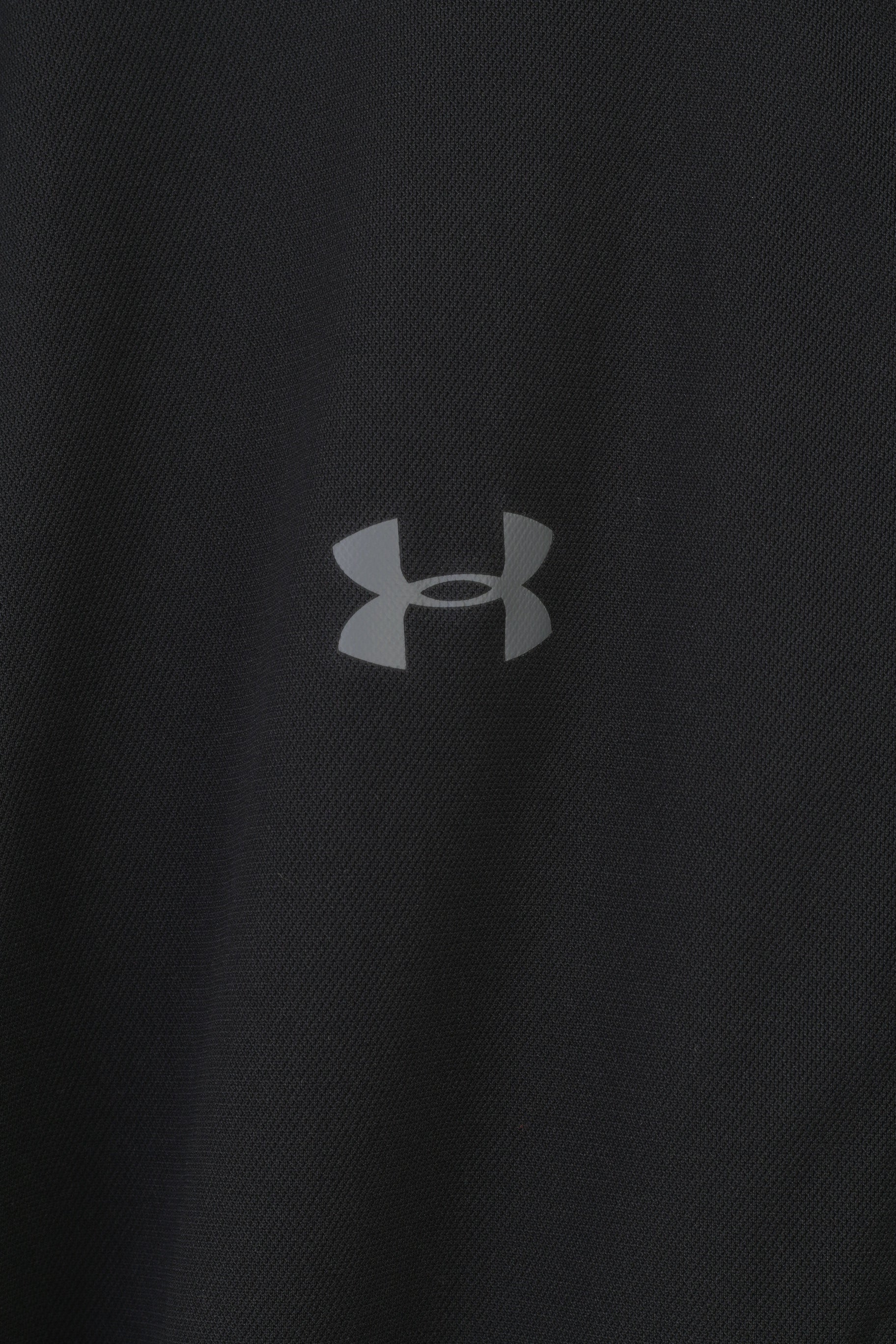 Under Armour Men L Sweatshirt Black Full Zipper Fitted Sport Collar Top