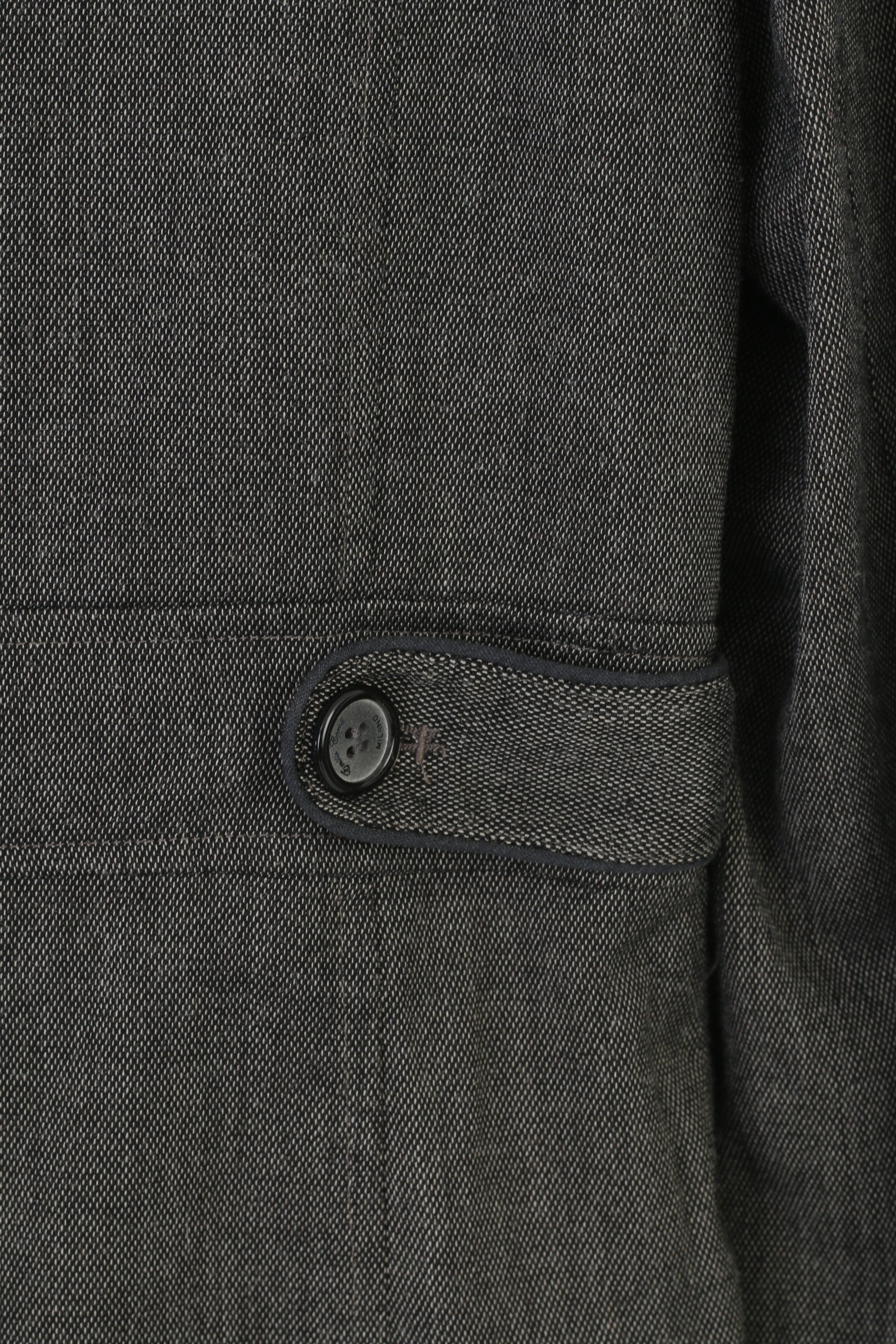 Emilio Corali Woman 42 L Jacket Brown Breasted Shoulder Pads Vintage Blazer Milano Vintage Top